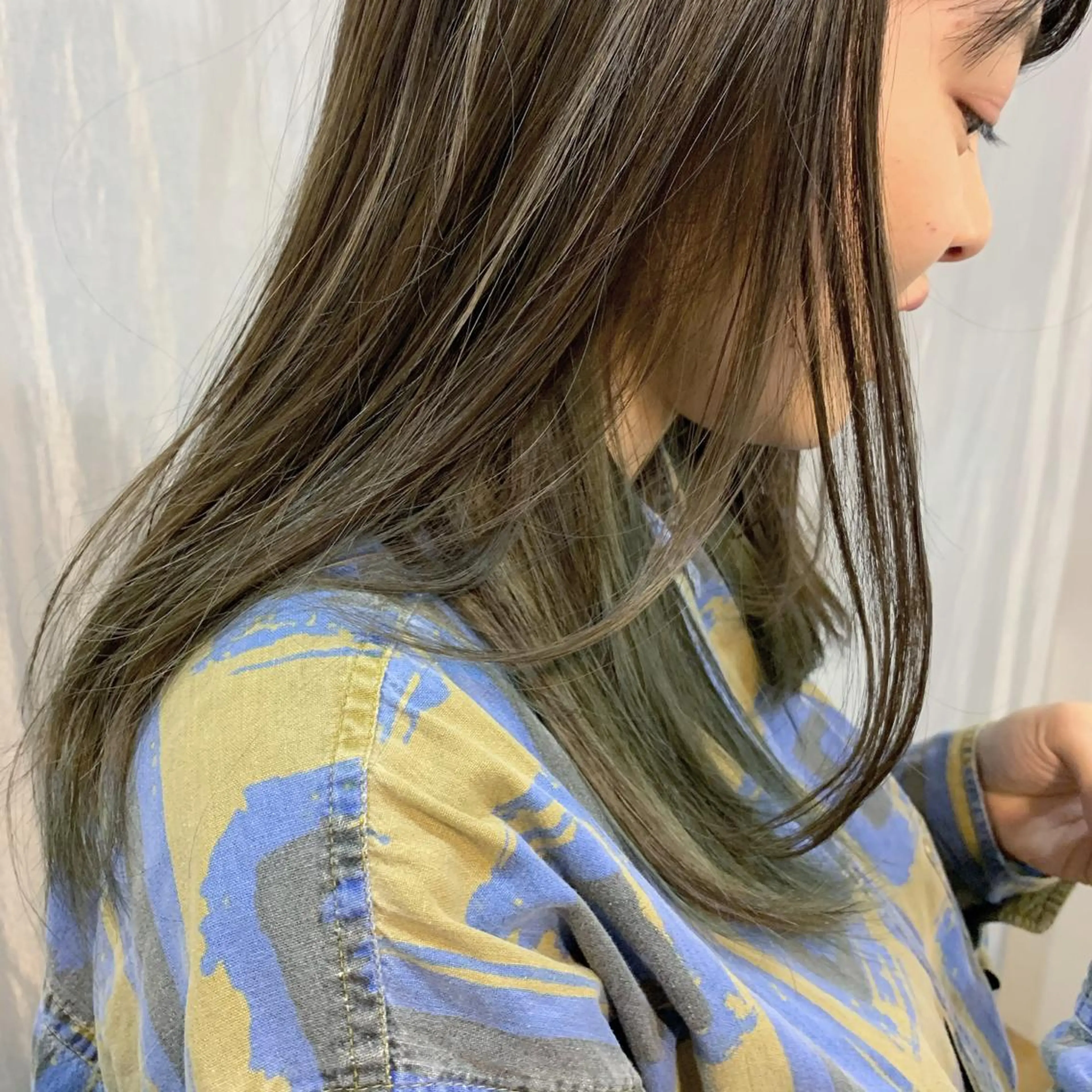 セミロング カラー カット ヘアカラー トリートメント 【pejite】 Hinanoのヘアスタイル