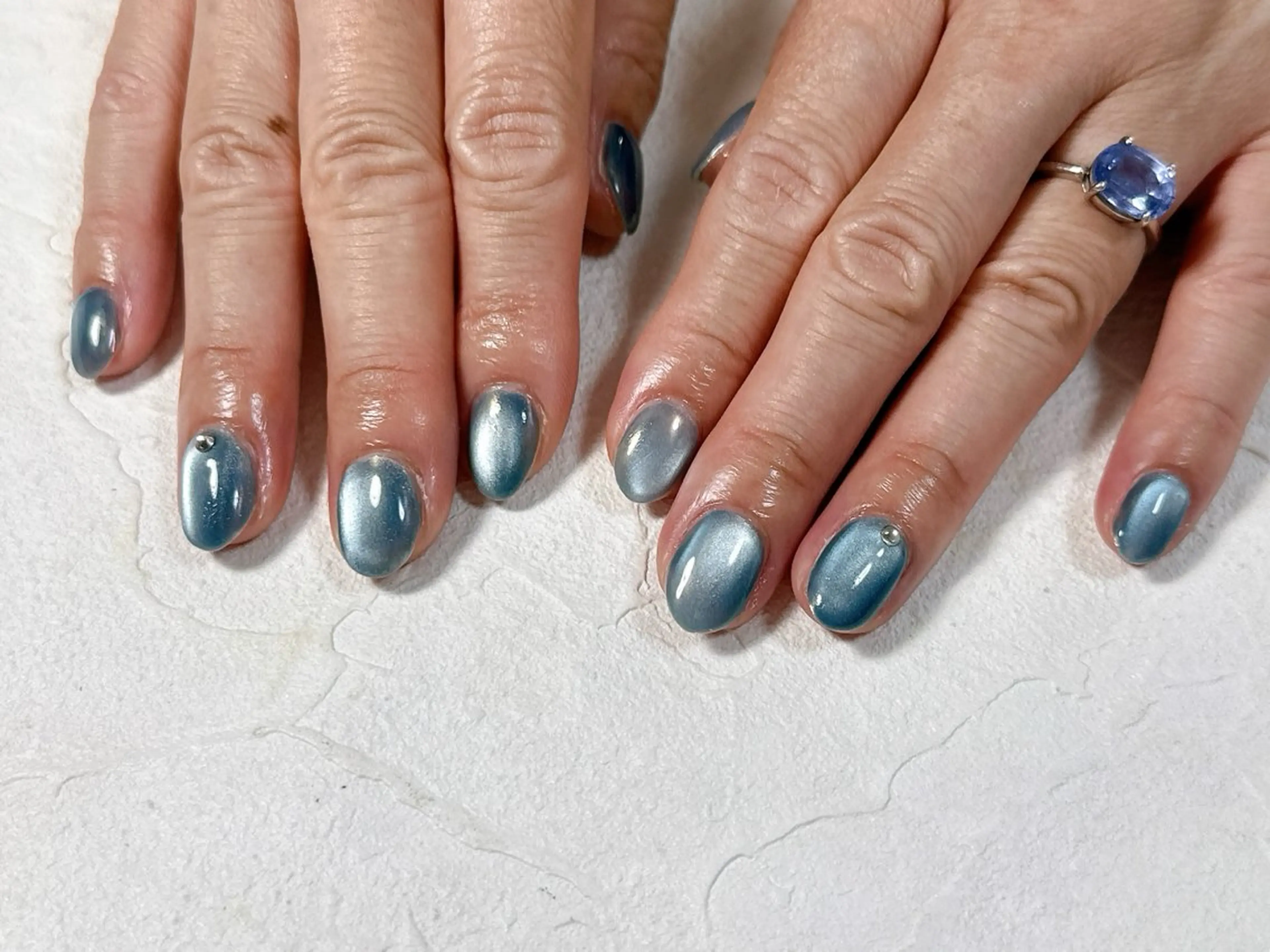 ネイル オーロラネイル フットネイル フレンチネイル ジェルネイル ハート ハンドネイル kiki nail たまプラーザのネイルデザイン