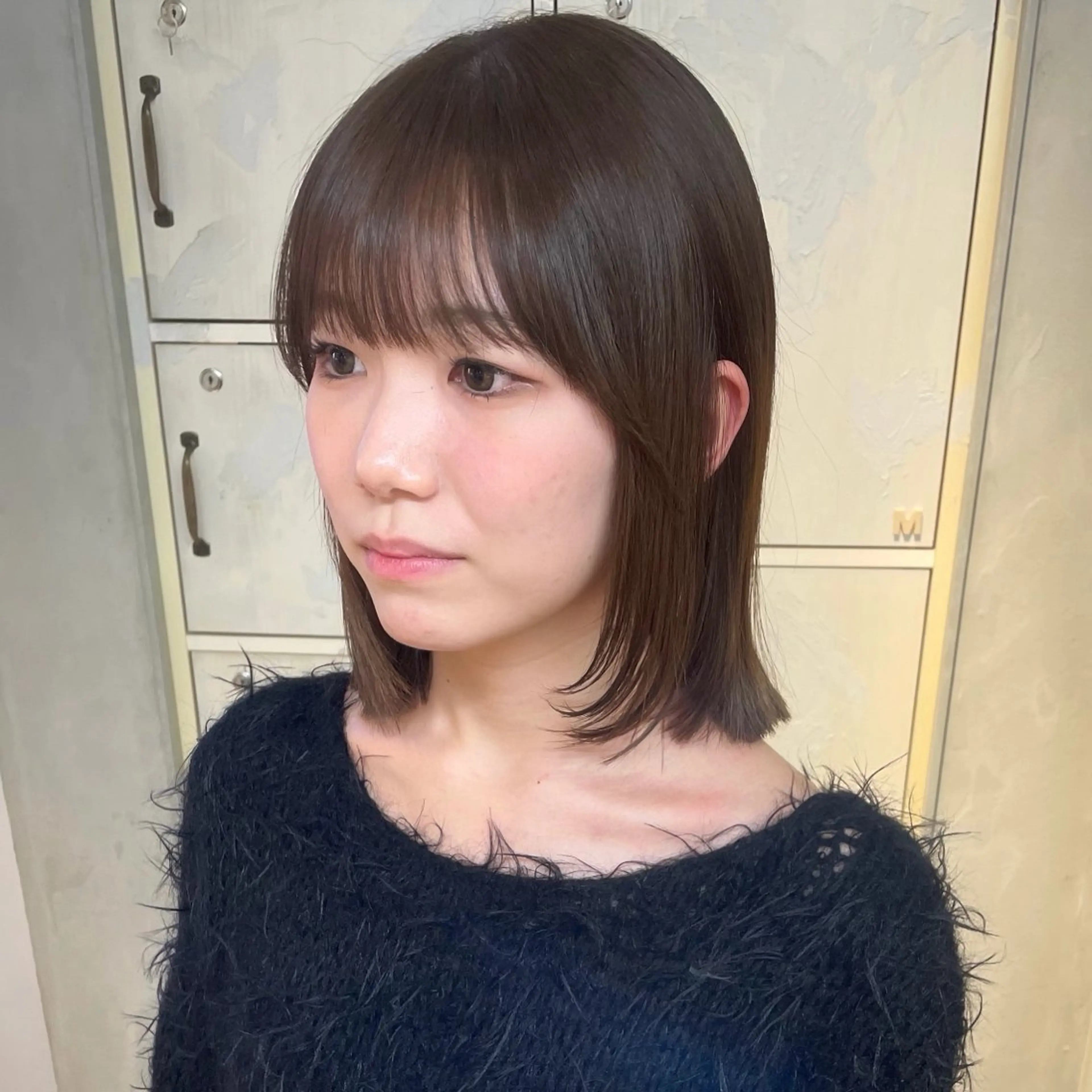 ミディアム カラー カット ヘアカラー ヘッドスパ 似合わせカラー×髪質 改善伏見/RIONAのヘアスタイル