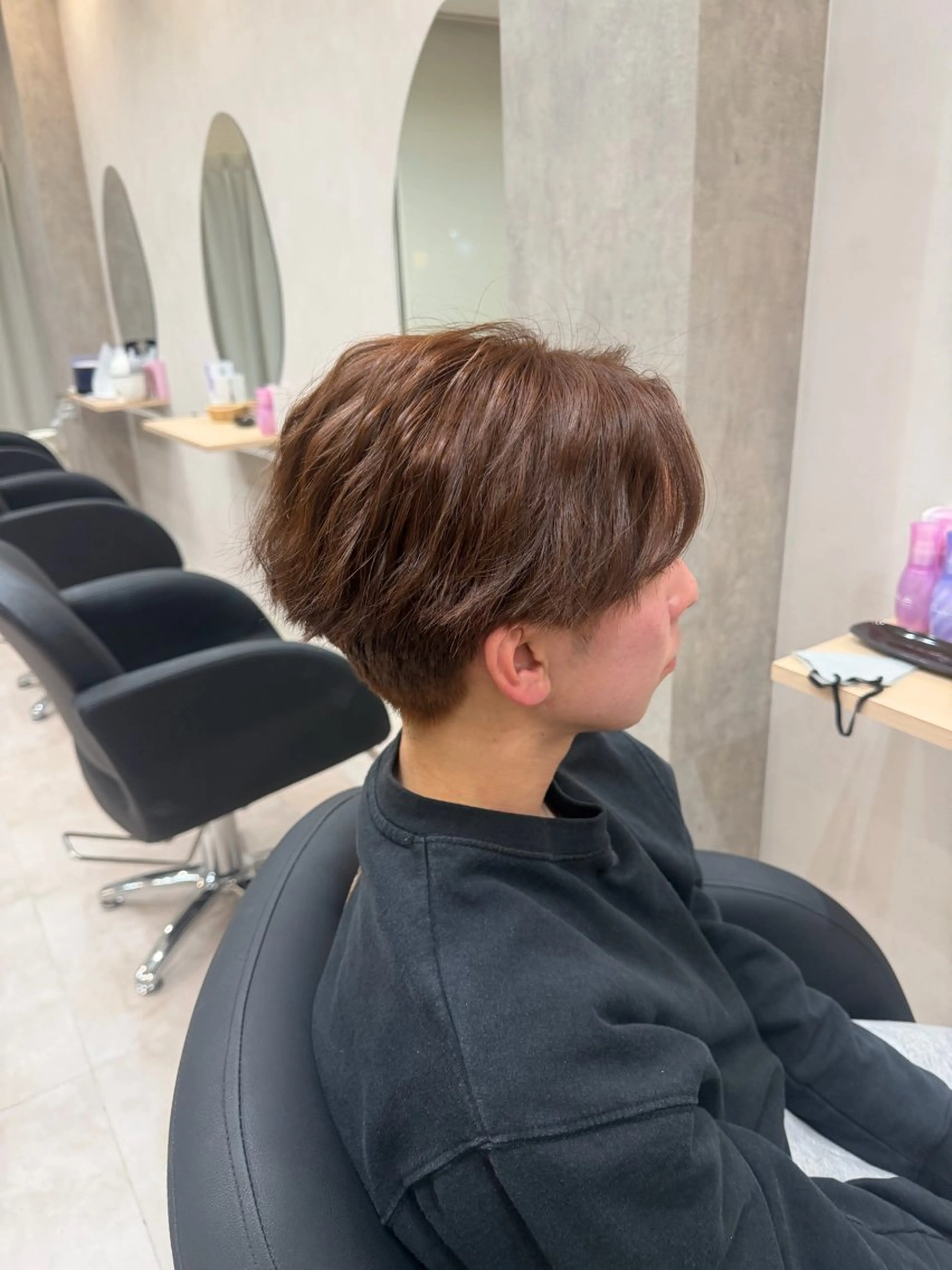 カラー メンズ ブラウンカラー 山崎 彩稀のヘアスタイル