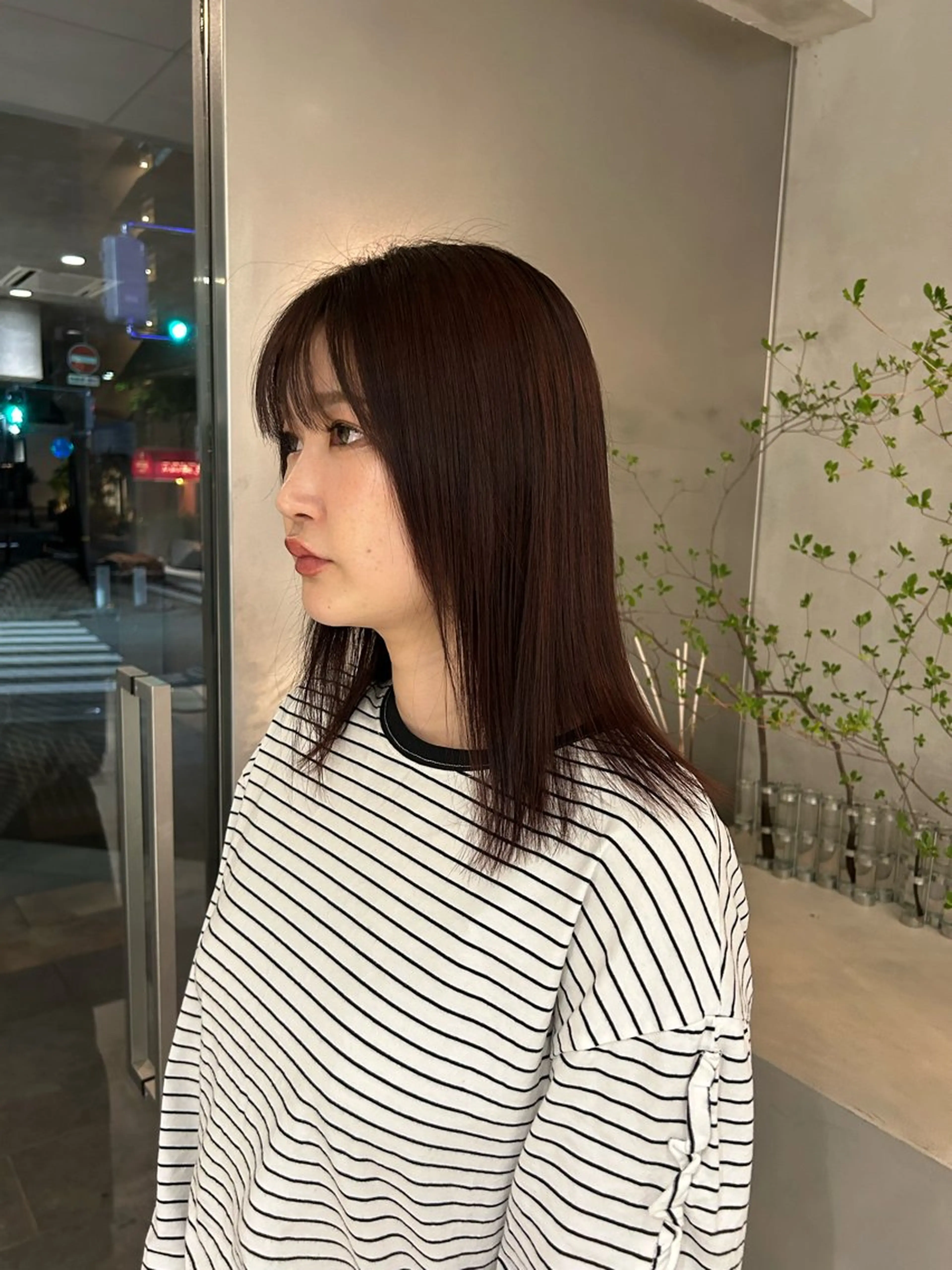 セミロング カラー ・ nanokaのヘアスタイル