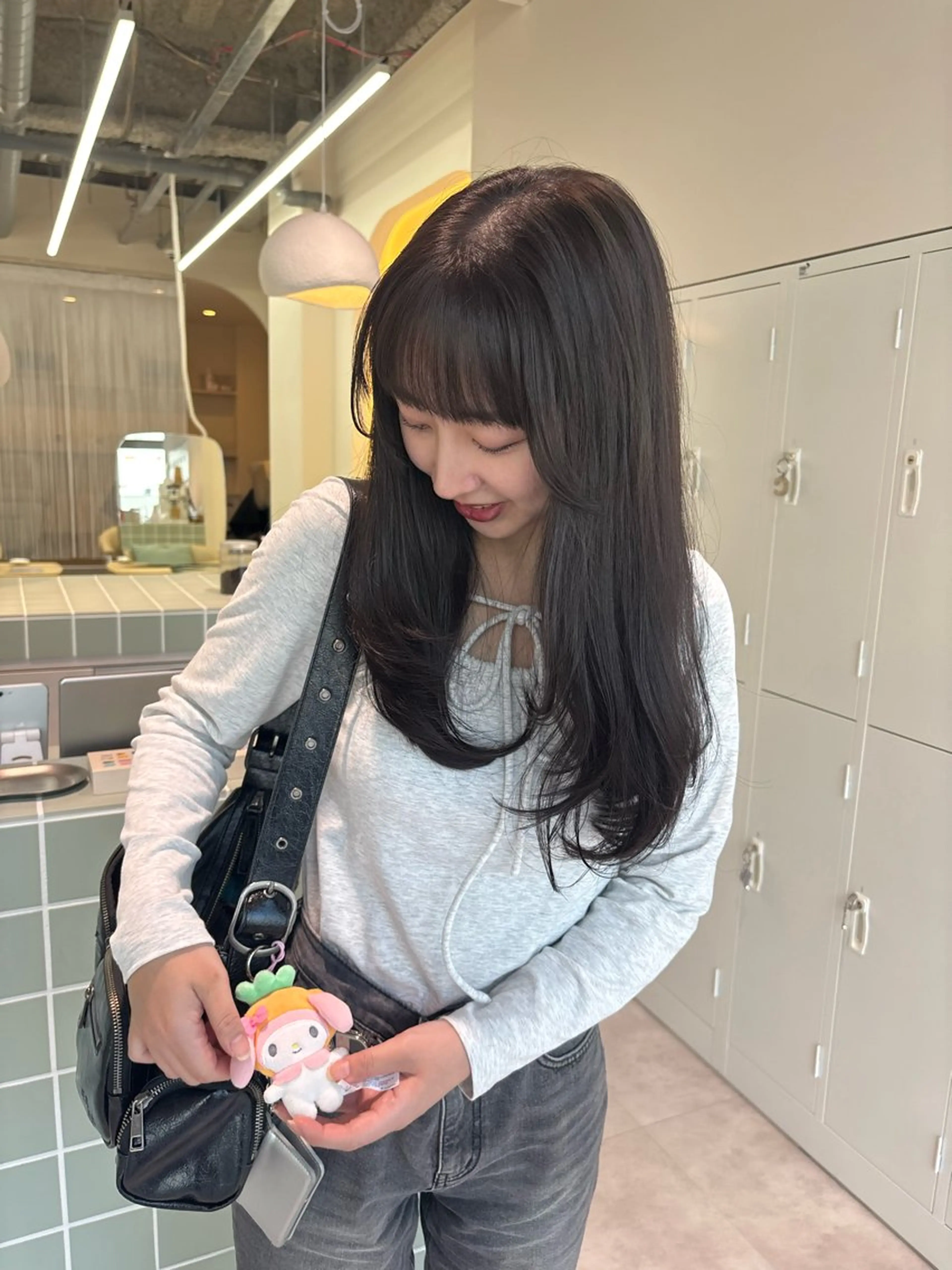 ロング カラー カット ヘアカラー トリートメント ヘッドスパ 広島/ヘアセット /ベージュ/わかなのヘアスタイル