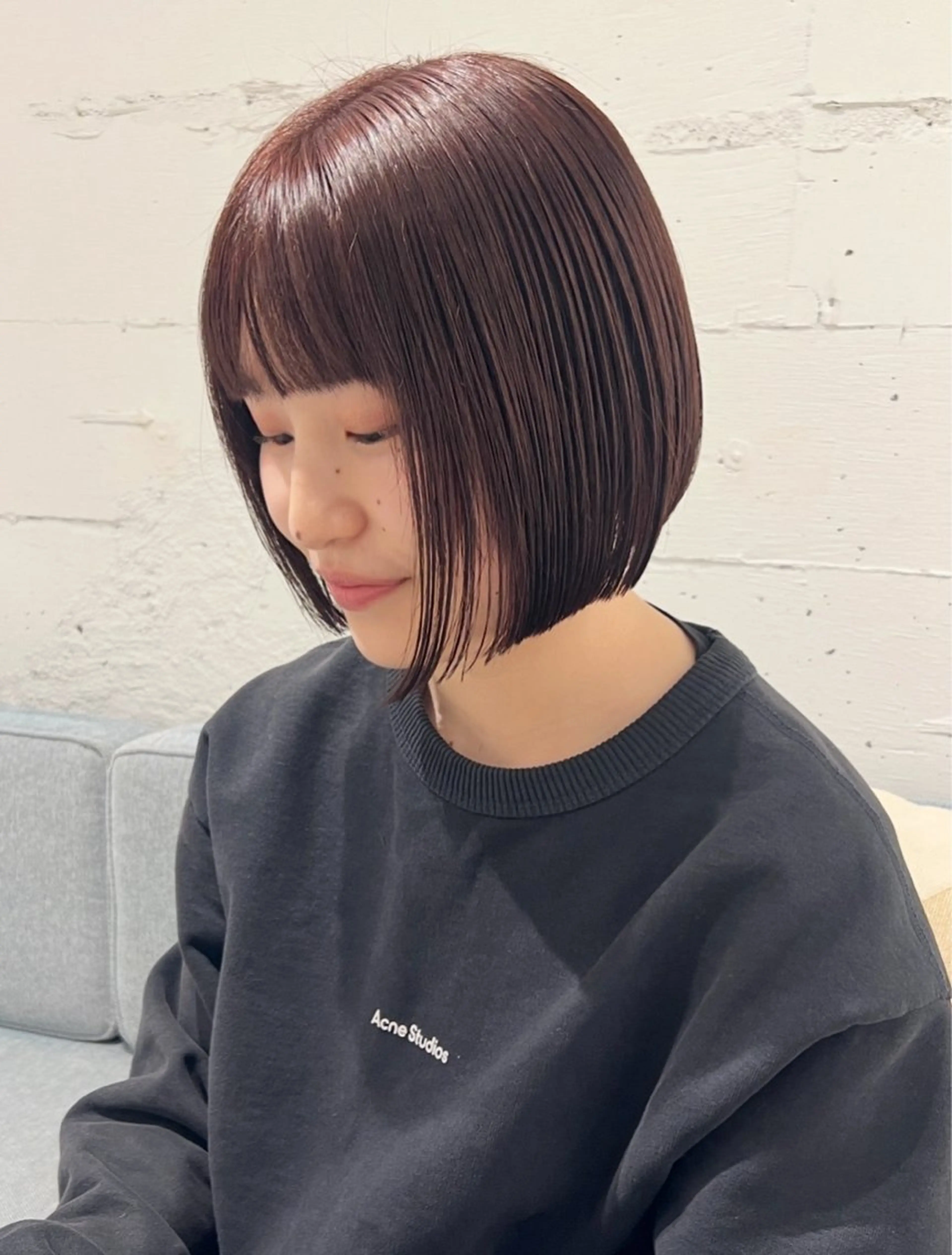 ショート カラー ヘアカラー トリートメント 峯田 優花のヘアスタイル