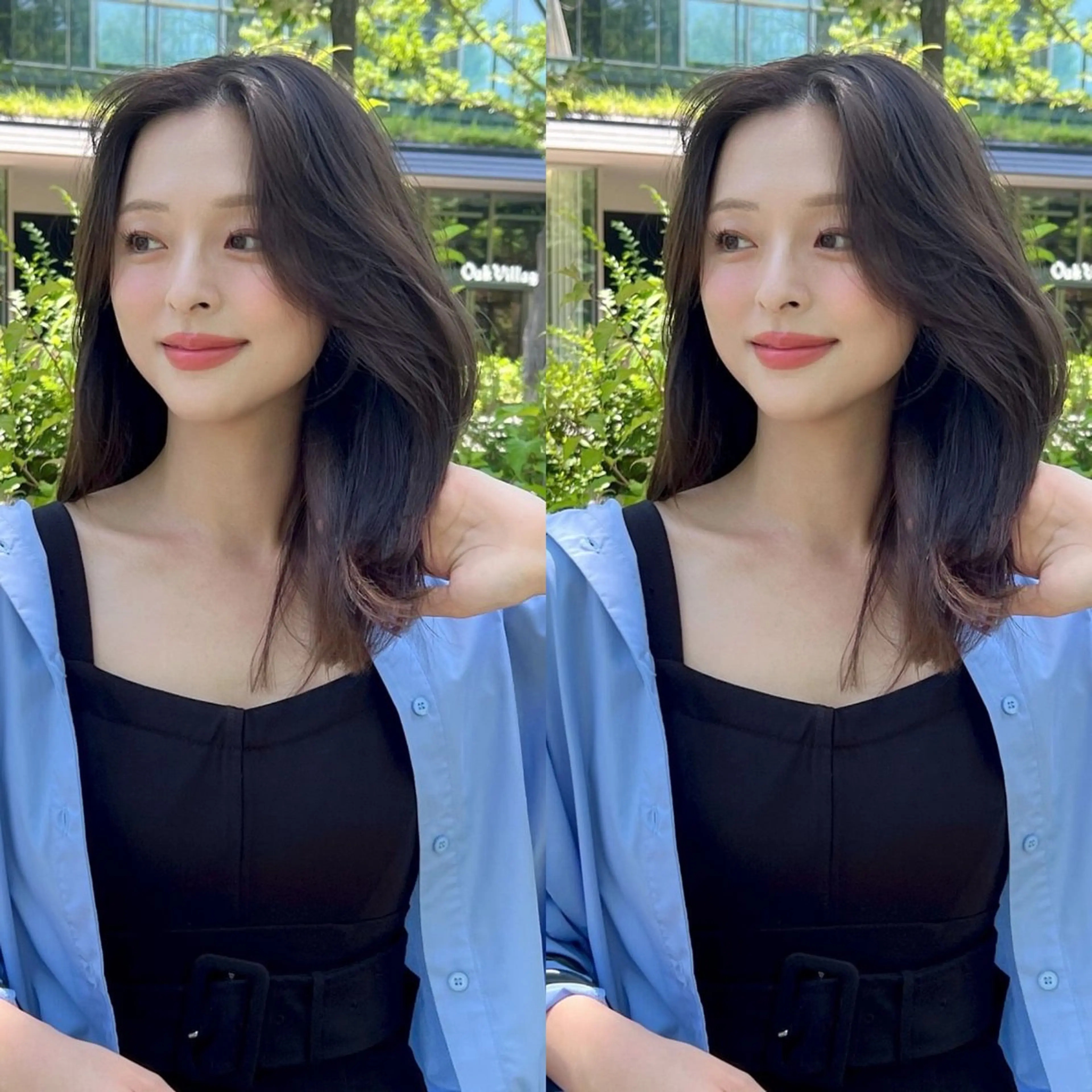 ミディアム カラー 山崎/ボブ縮毛矯正 レイヤー髪質改善のヘアスタイル