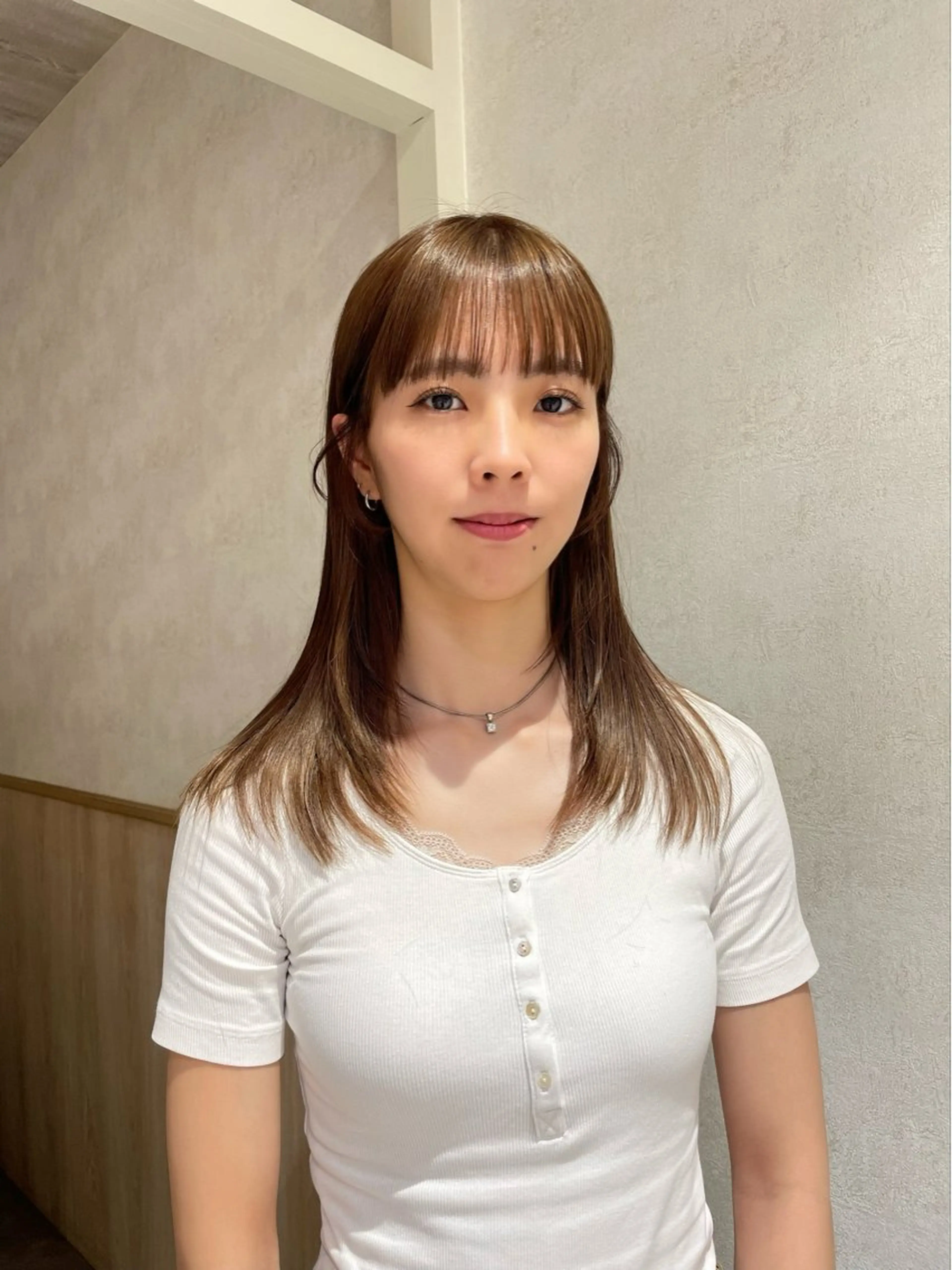 セミロング カラー カット ヘアカラー haru/レイヤー/ ウルフのヘアスタイル