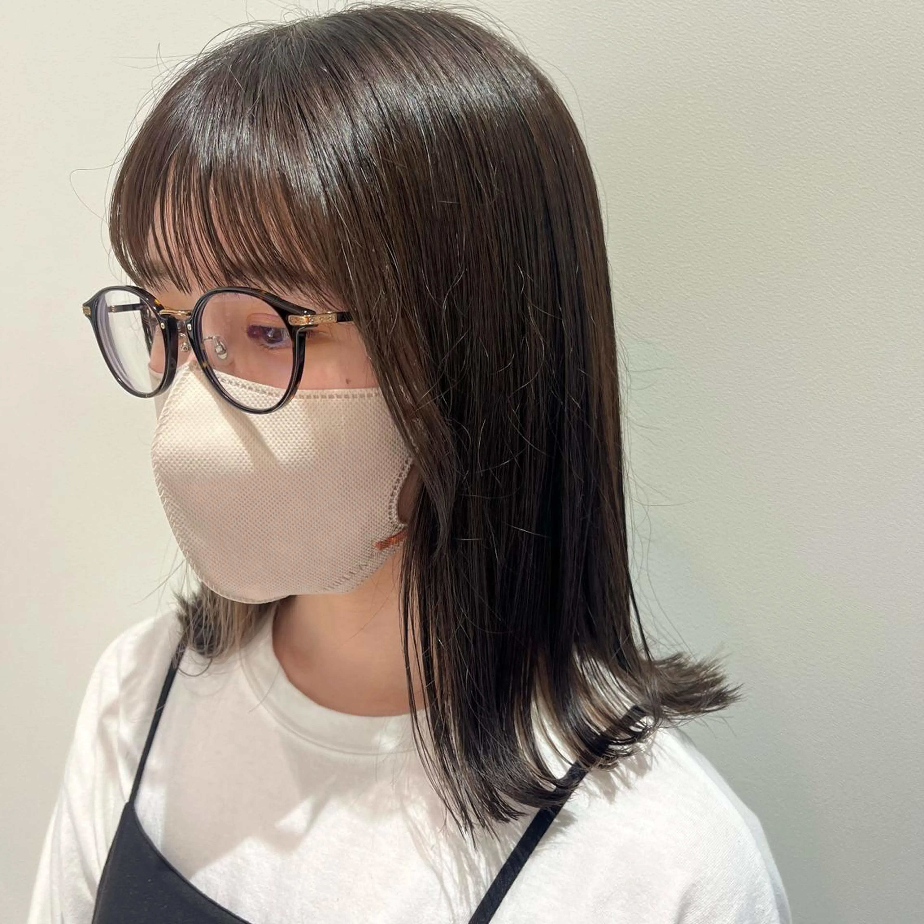 セミロング ヘアカラー 🎀tomoka /透明感カラー🎀のヘアスタイル