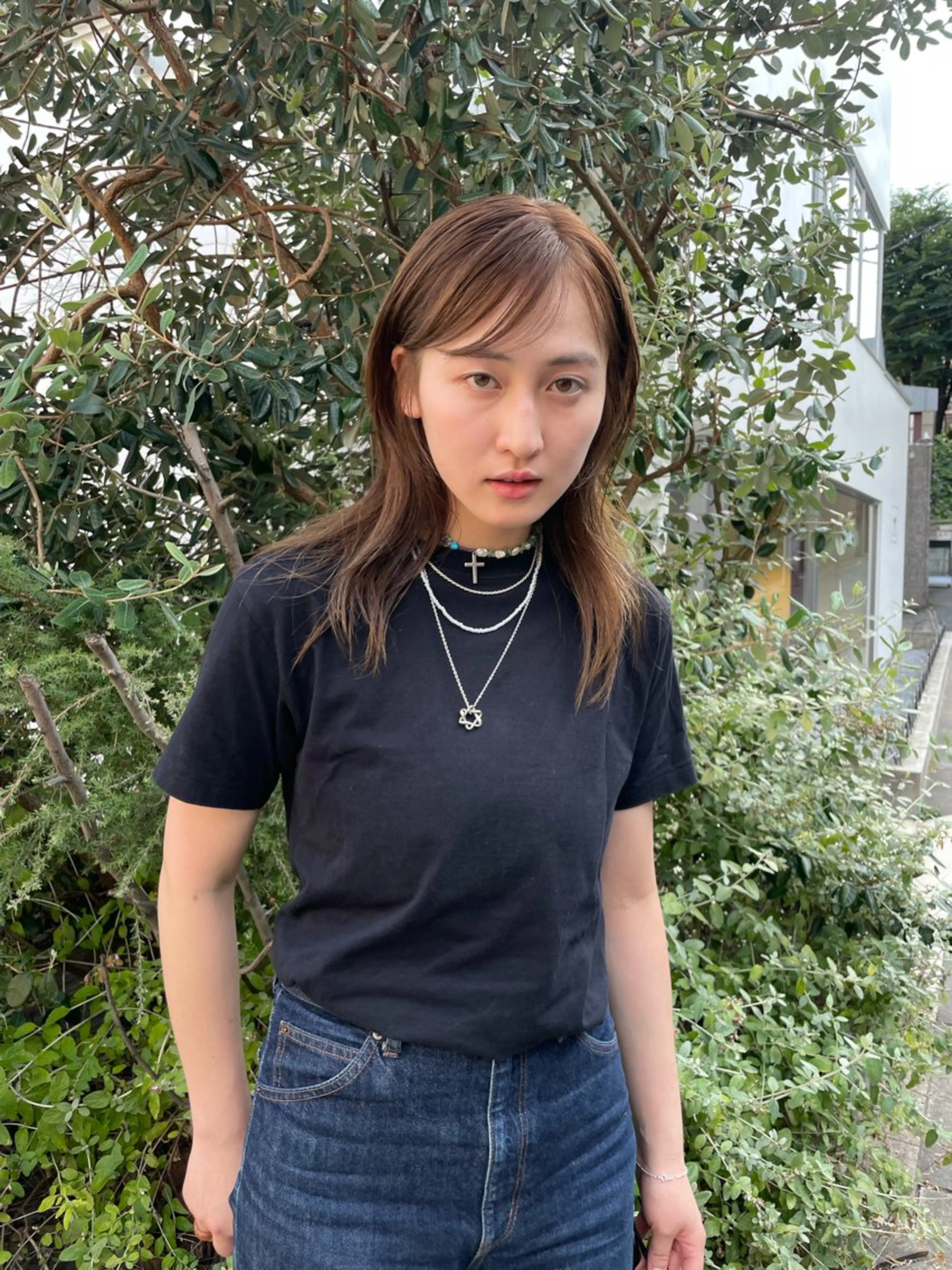 セミロング カット 佐伯 和佳のヘアスタイル