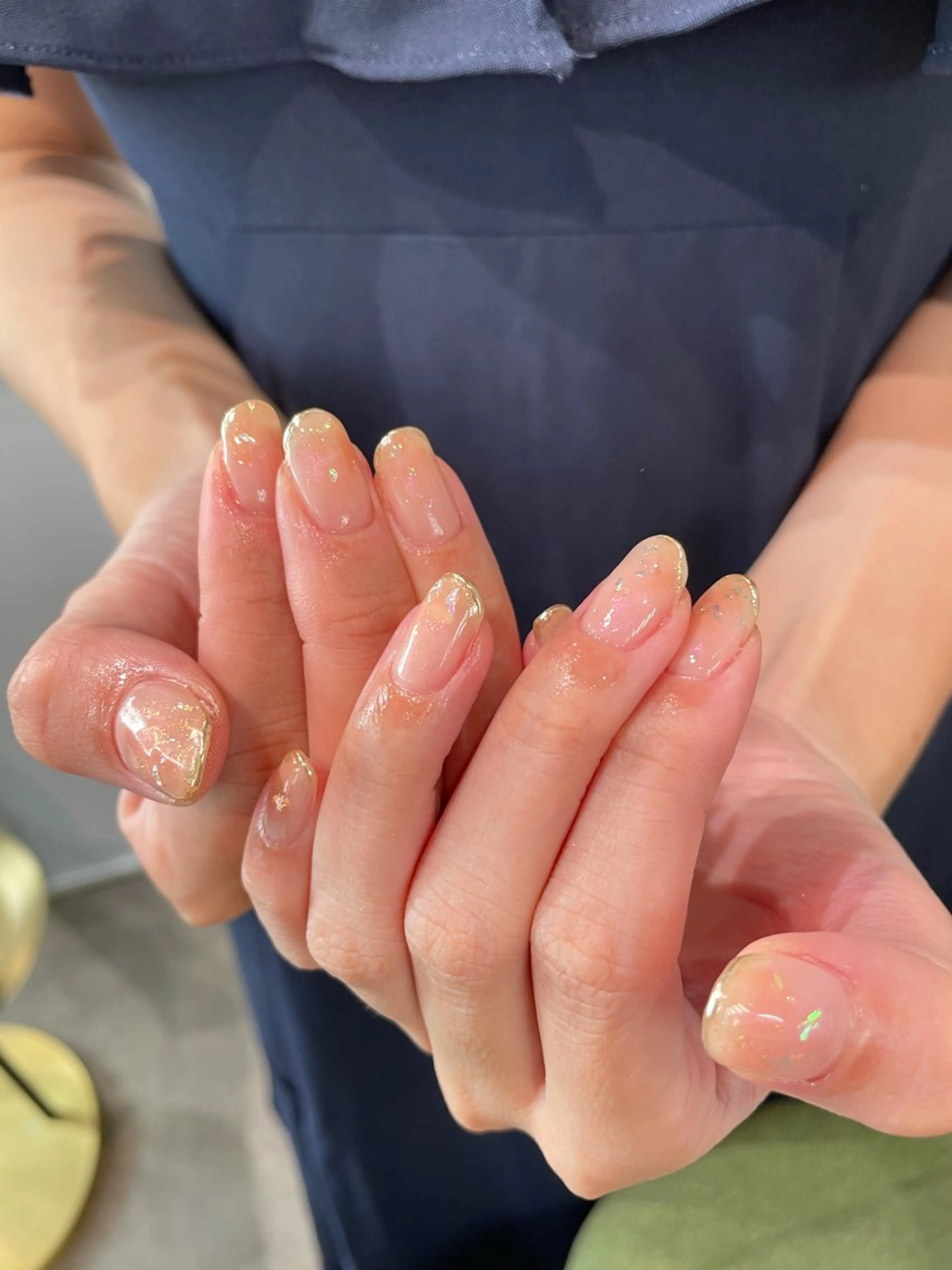 ネイル オフィスネイル ハンドネイル ナチュラル透明感🌱 小山美樹子のヘアスタイル