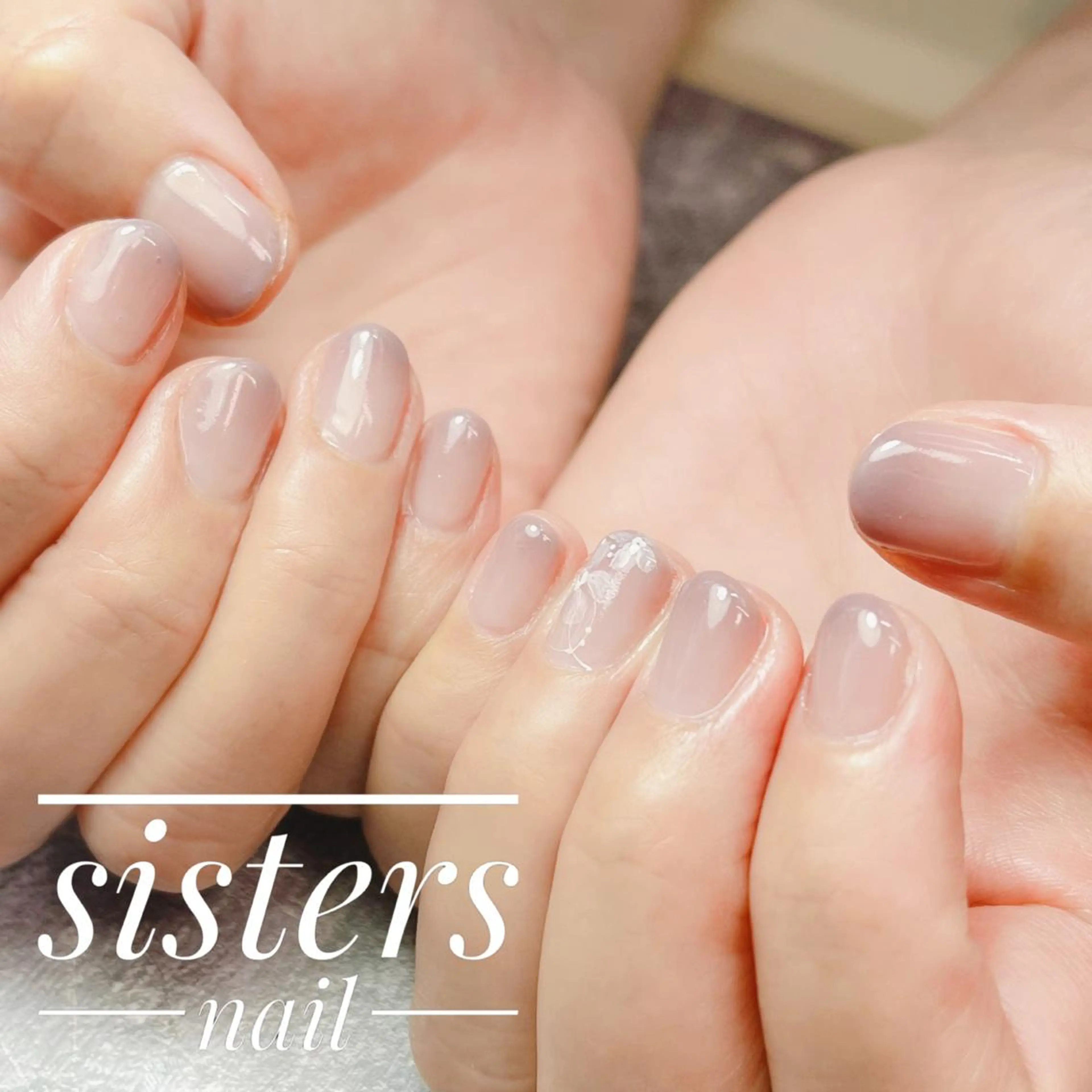 ネイル アートネイル フラワーネイル ジェルネイル オフィスネイル ショートネイル sisters nail.fのネイルデザイン