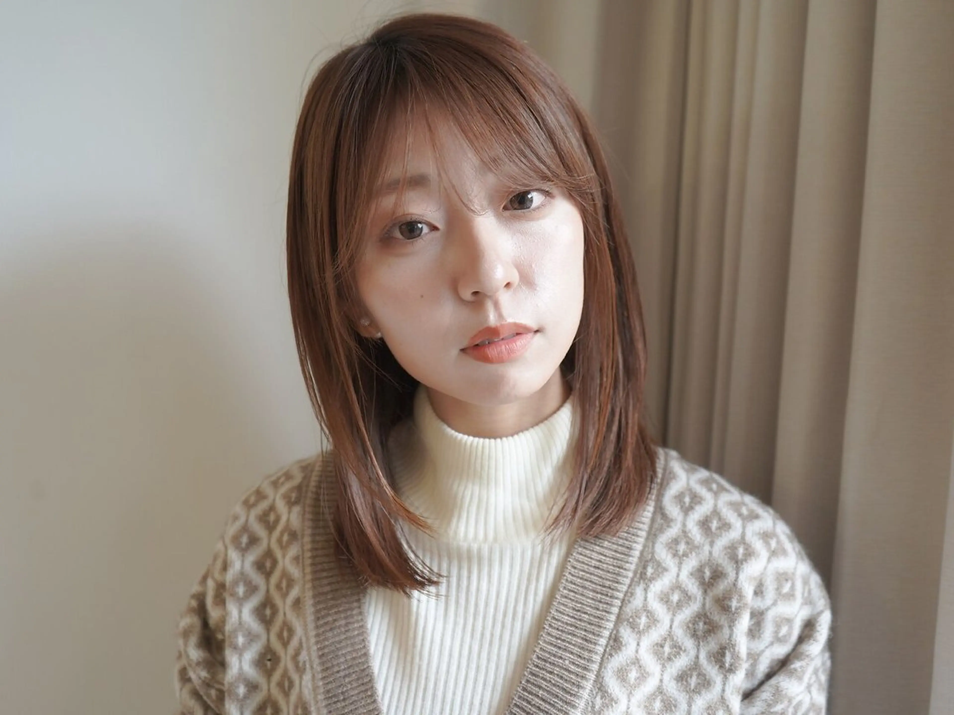 セミロング レディースカット 金山/hina🍃のヘアスタイル