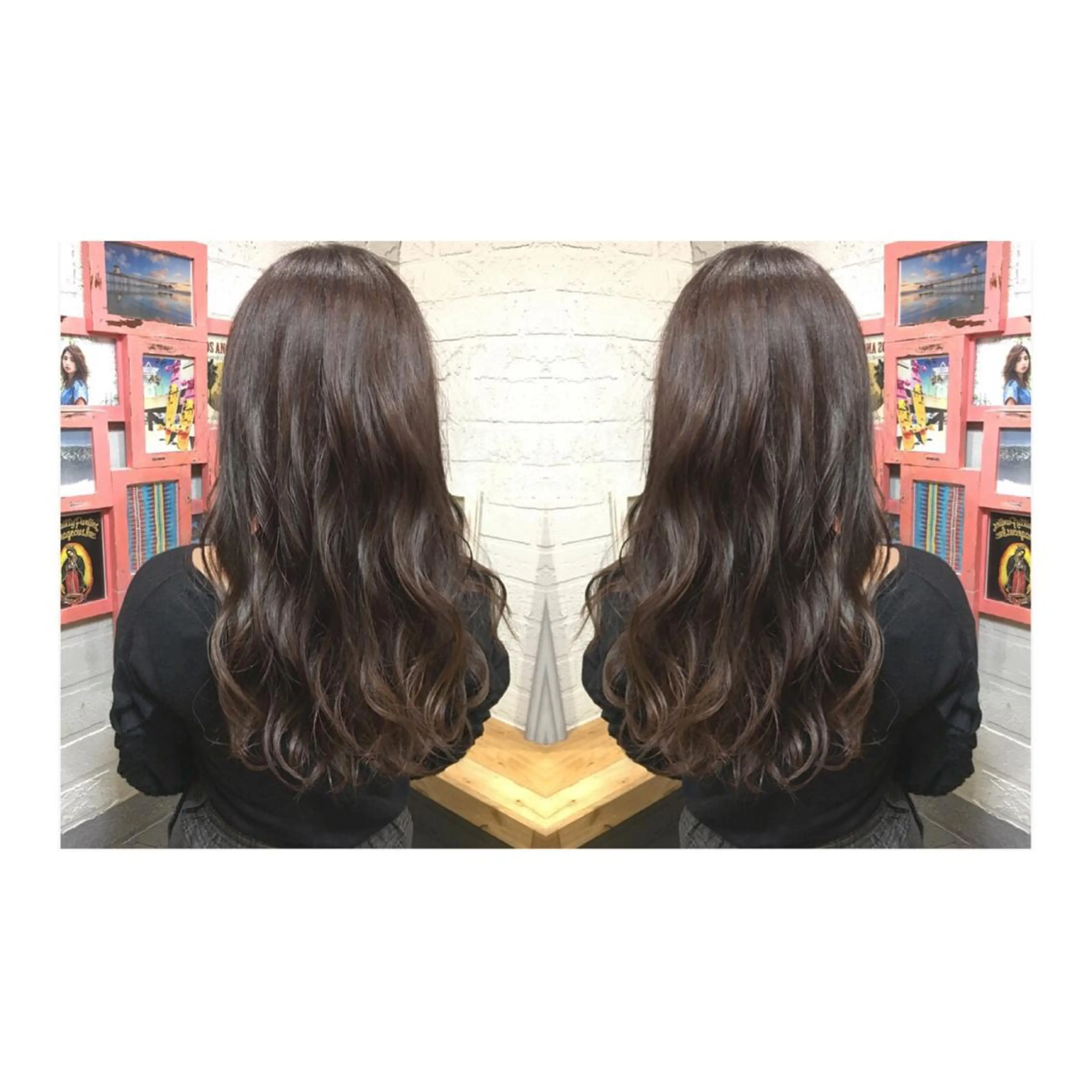 ミディアム カラー ベージュカラー ピンクカラー ピンクベージュ メンズhair /こえびのヘアスタイル