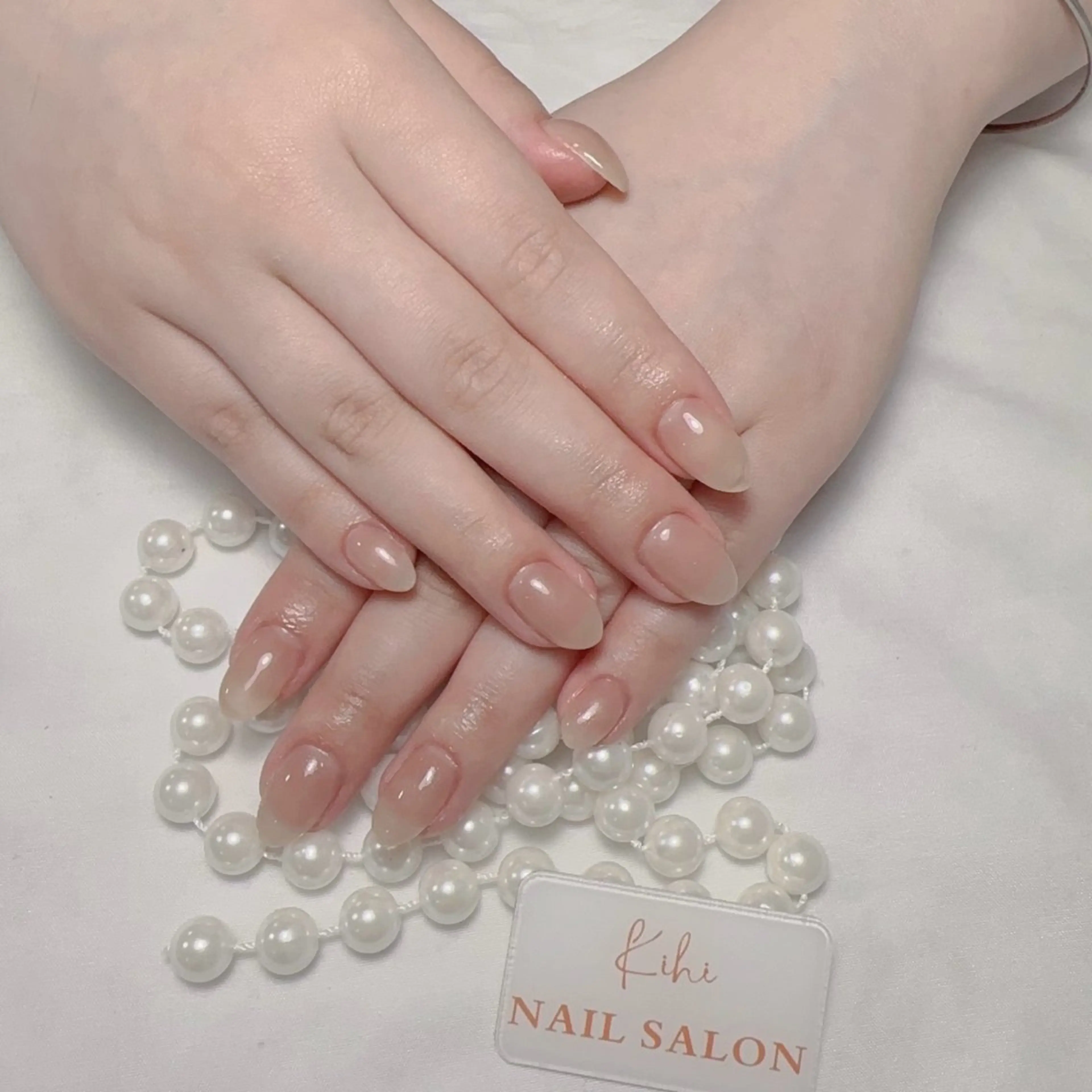 handh❤️ワンカラーラメグラデーションの写真