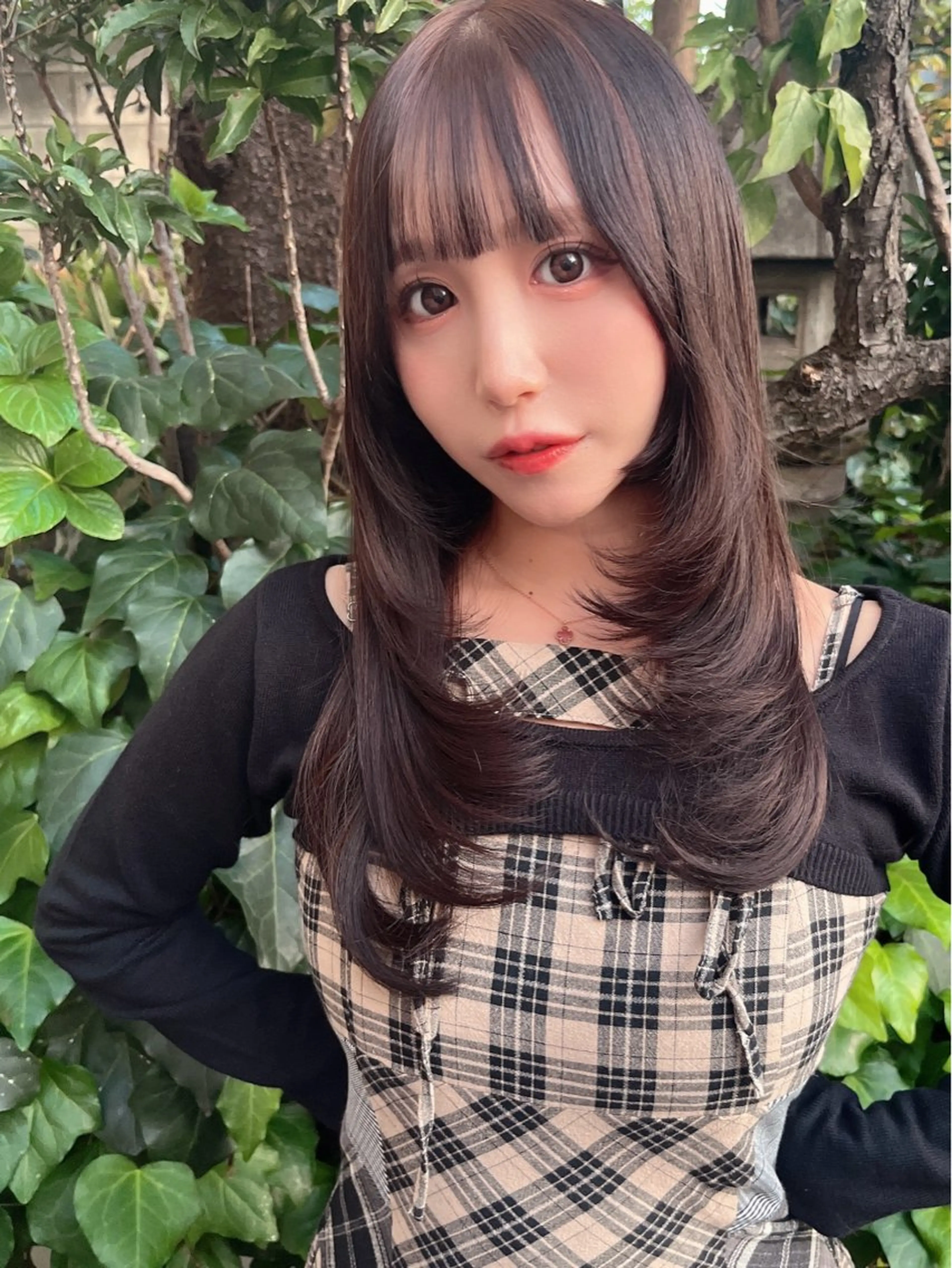 ロング 前髪&顔周りカット/ 韓国レイヤー/シバタのヘアスタイル