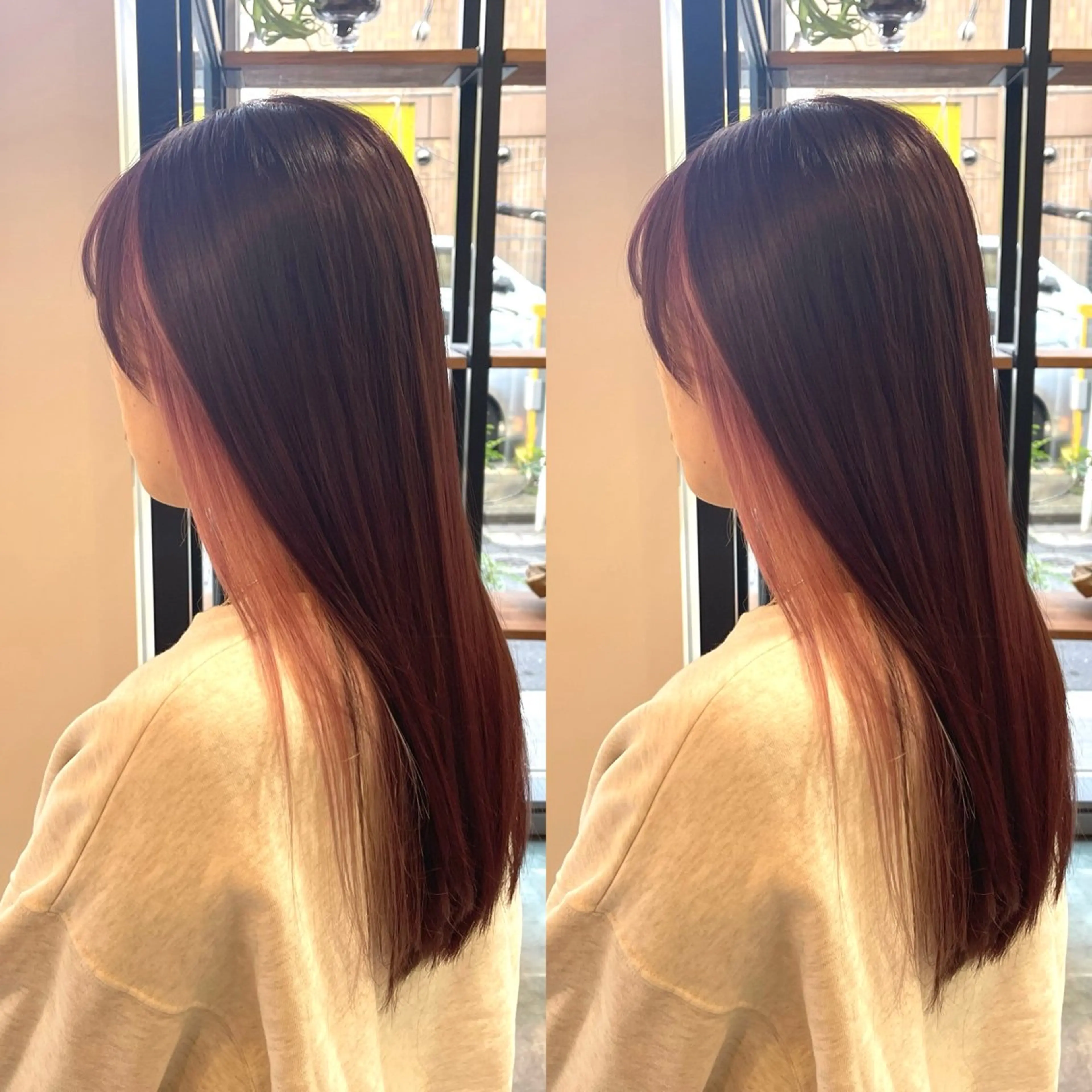 セミロング カラー ヘアカラー トリートメント オージュアソムリエ DAIKI⭐️のヘアスタイル