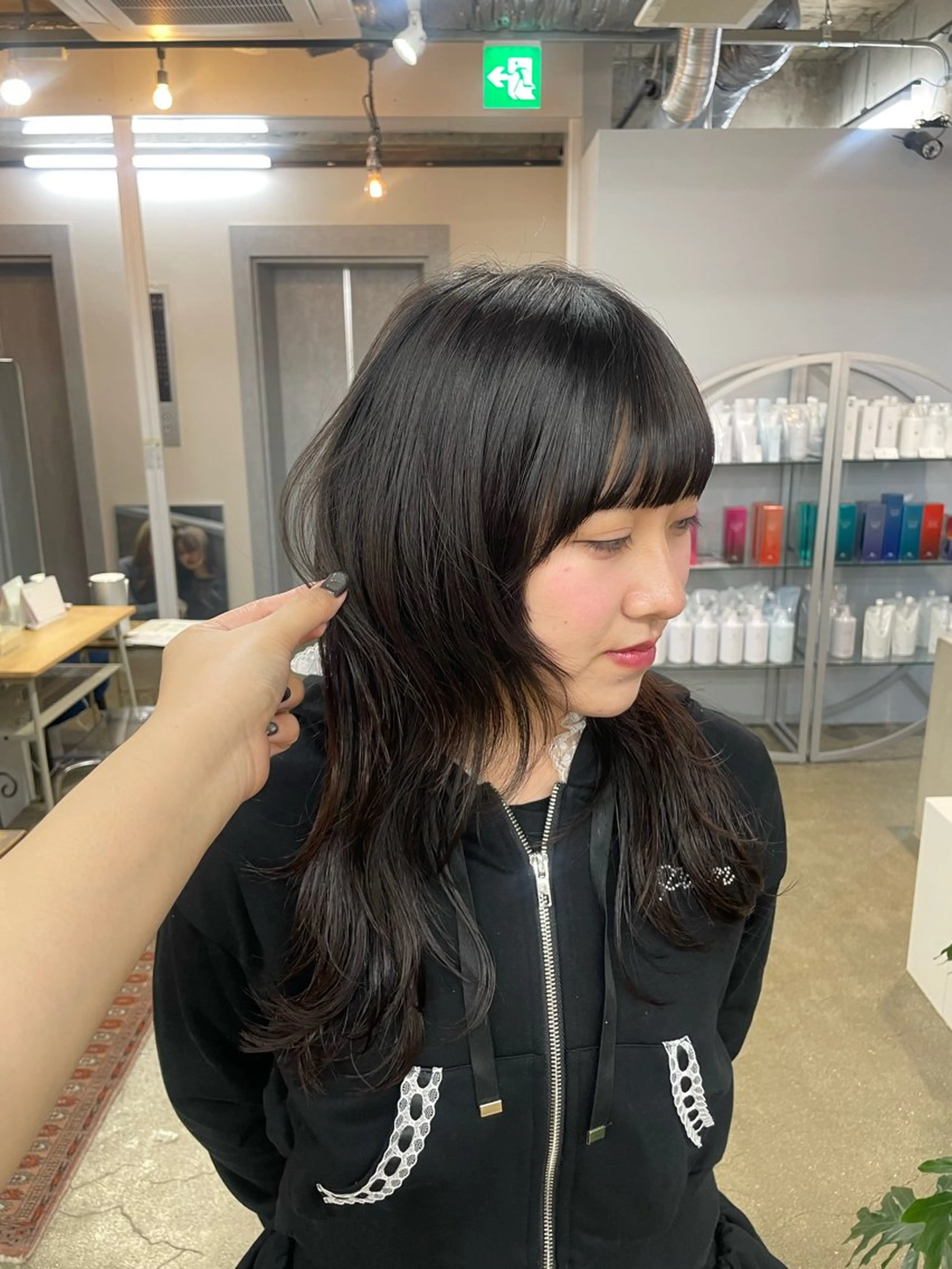 ロング カット アライ レンカのヘアスタイル