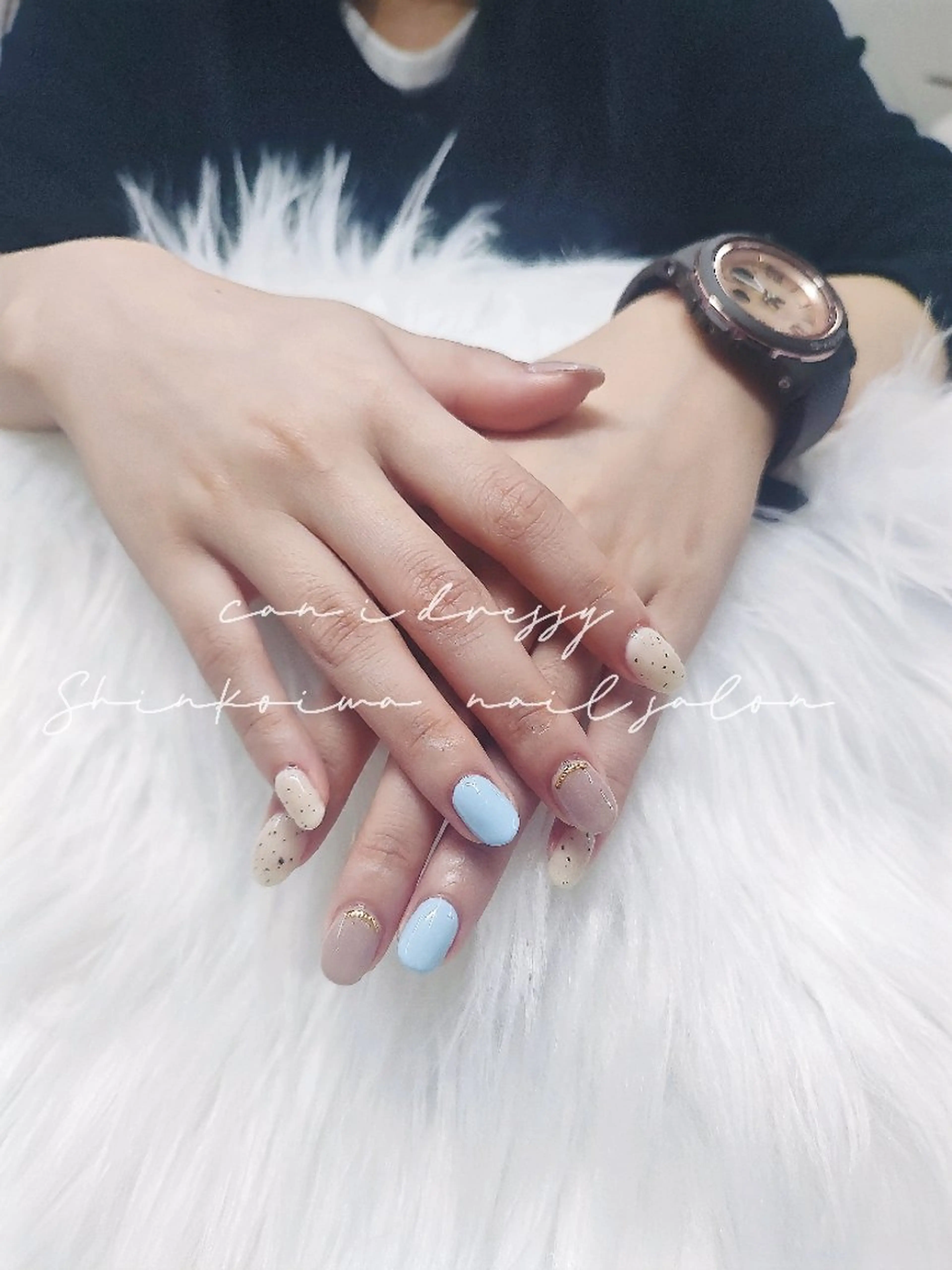 ネイル オーロラネイル 長さ出し フットネイル 韓国ネイル ラメ(グリッター) ハンドネイル キャンアイドレッシー 新小岩のネイルデザイン