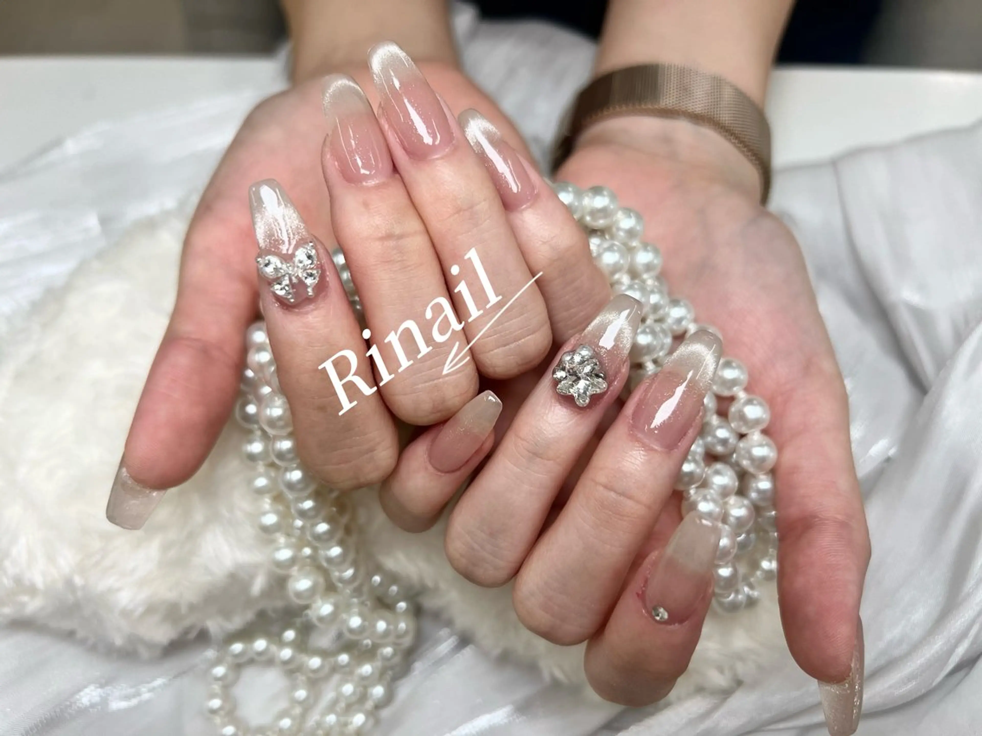 ネイル アートネイル チークネイル 長さ出し フラッシュネイル フットネイル ハンドネイル フットネイル ハンドケア YK Rinのネイルデザイン