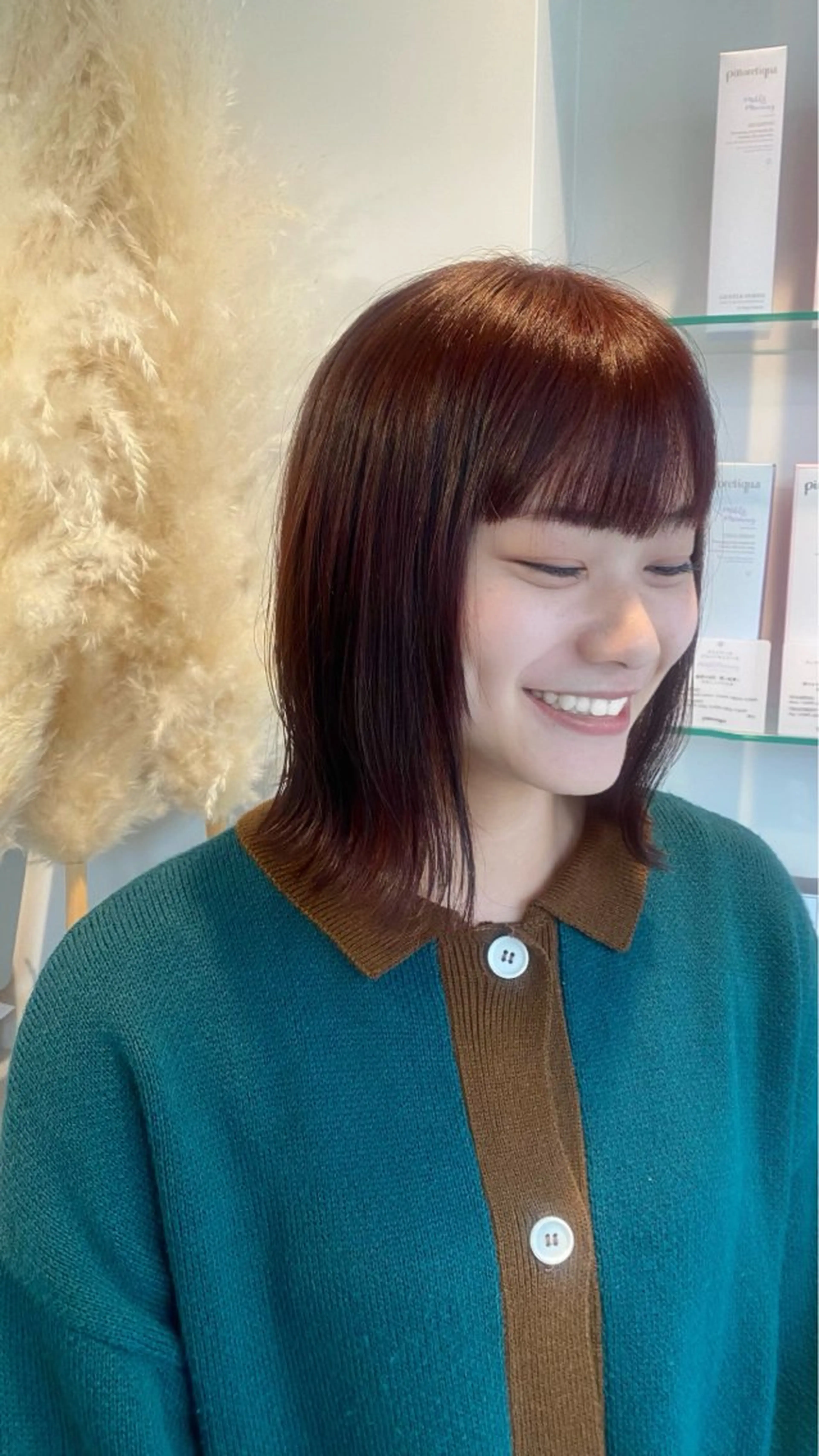 ミディアム カラー aimee 北垣 愛夏のヘアスタイル