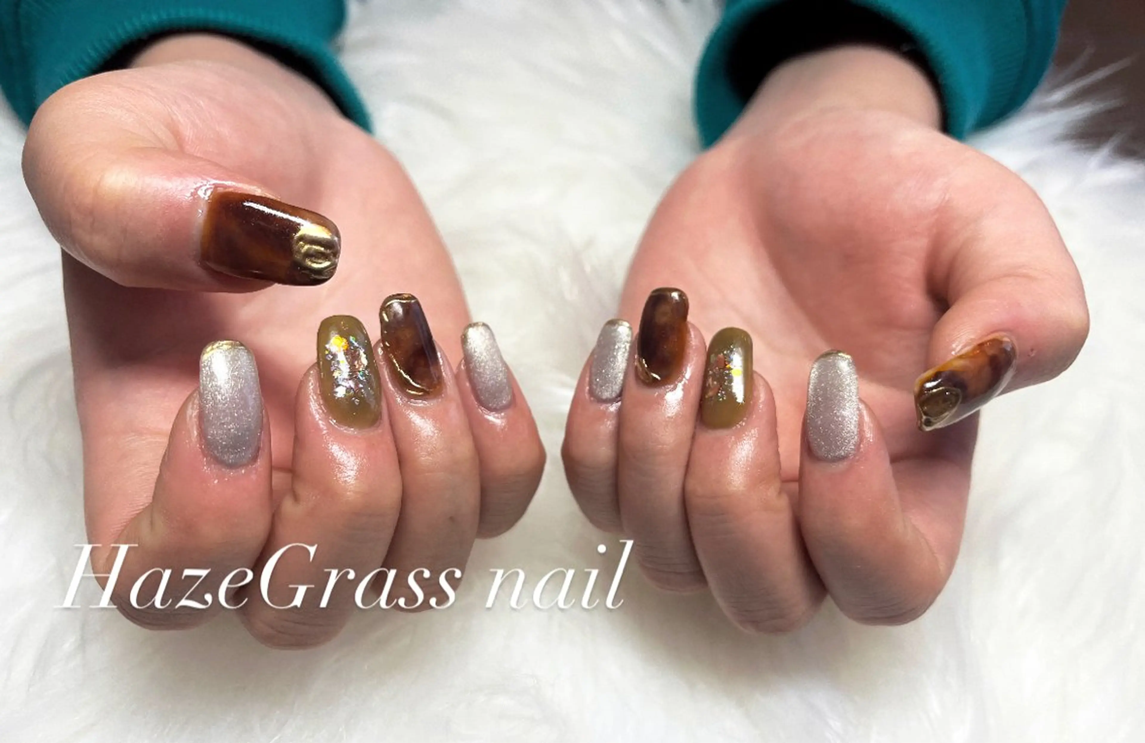 ネイル 成人式 HazeGrass NAILのネイルデザイン