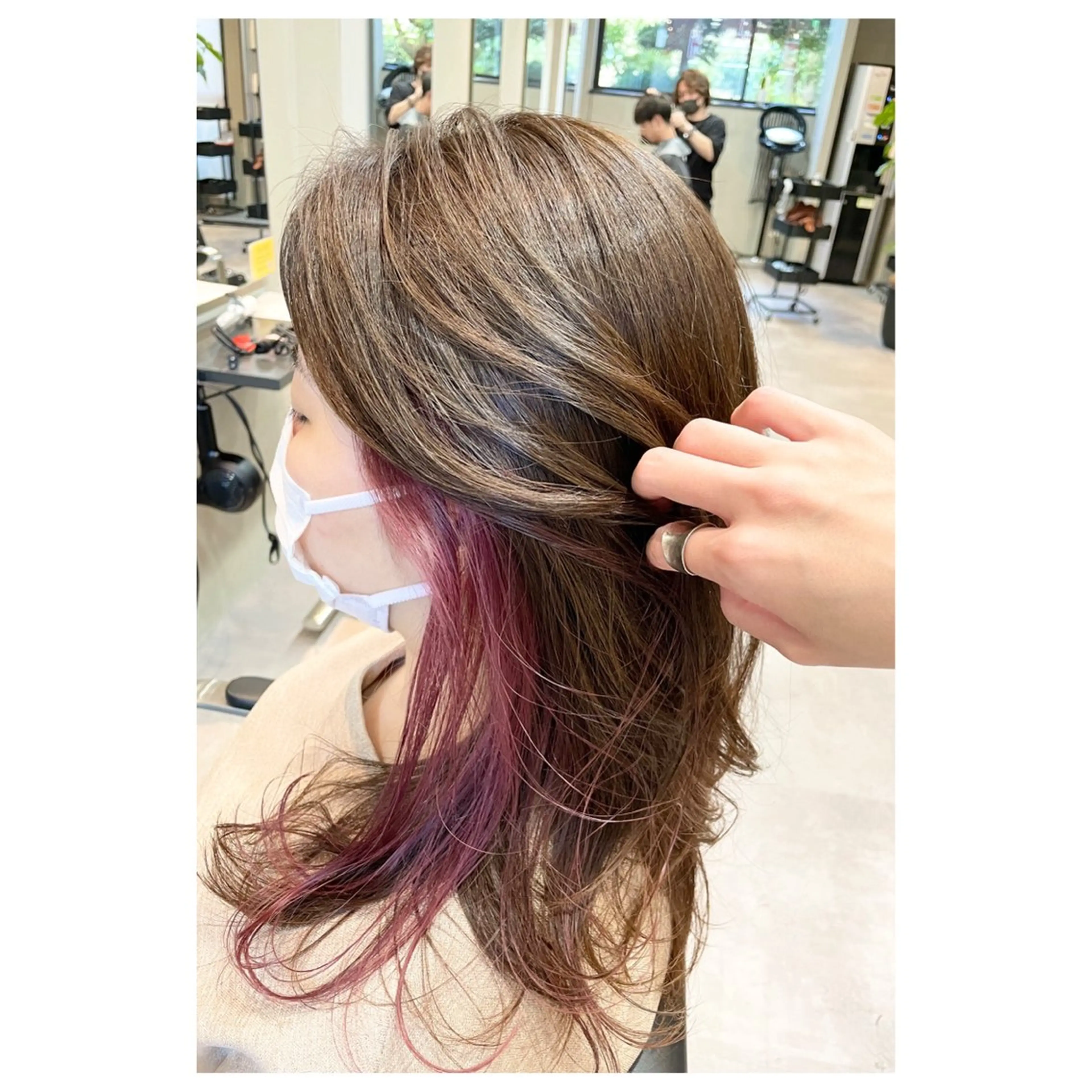 ロング カラー パーマ ヘアアレンジ メンズ キッズ ヘアカラー Eir 豊中 ﾊﾟｰﾏ ｹｱ特化ｻﾛﾝ【ｴｲﾙ】所属・TopStylist ✂︎ Azumaのヘアスタイル