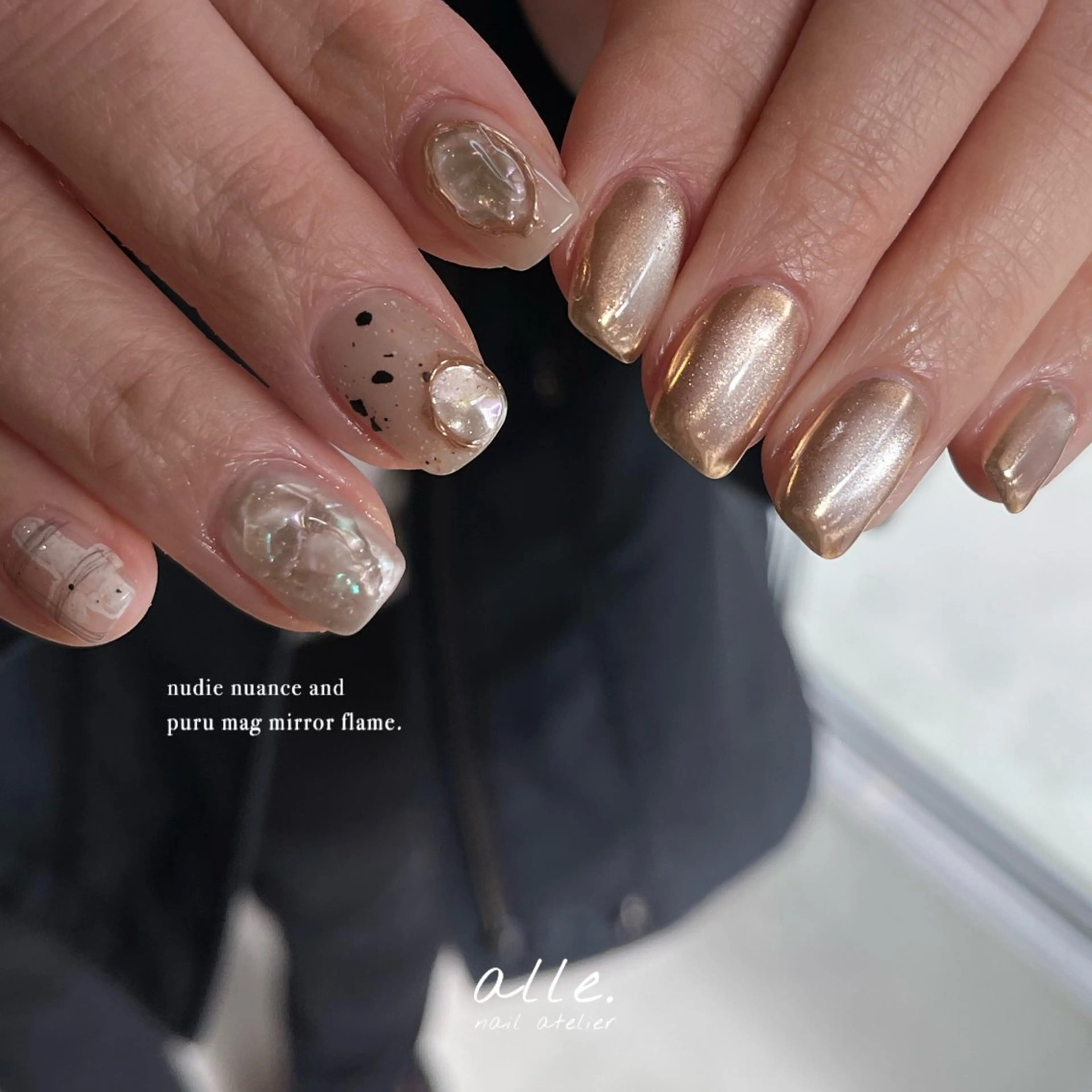 ネイル ハンドネイル atelier alle.のネイルデザイン