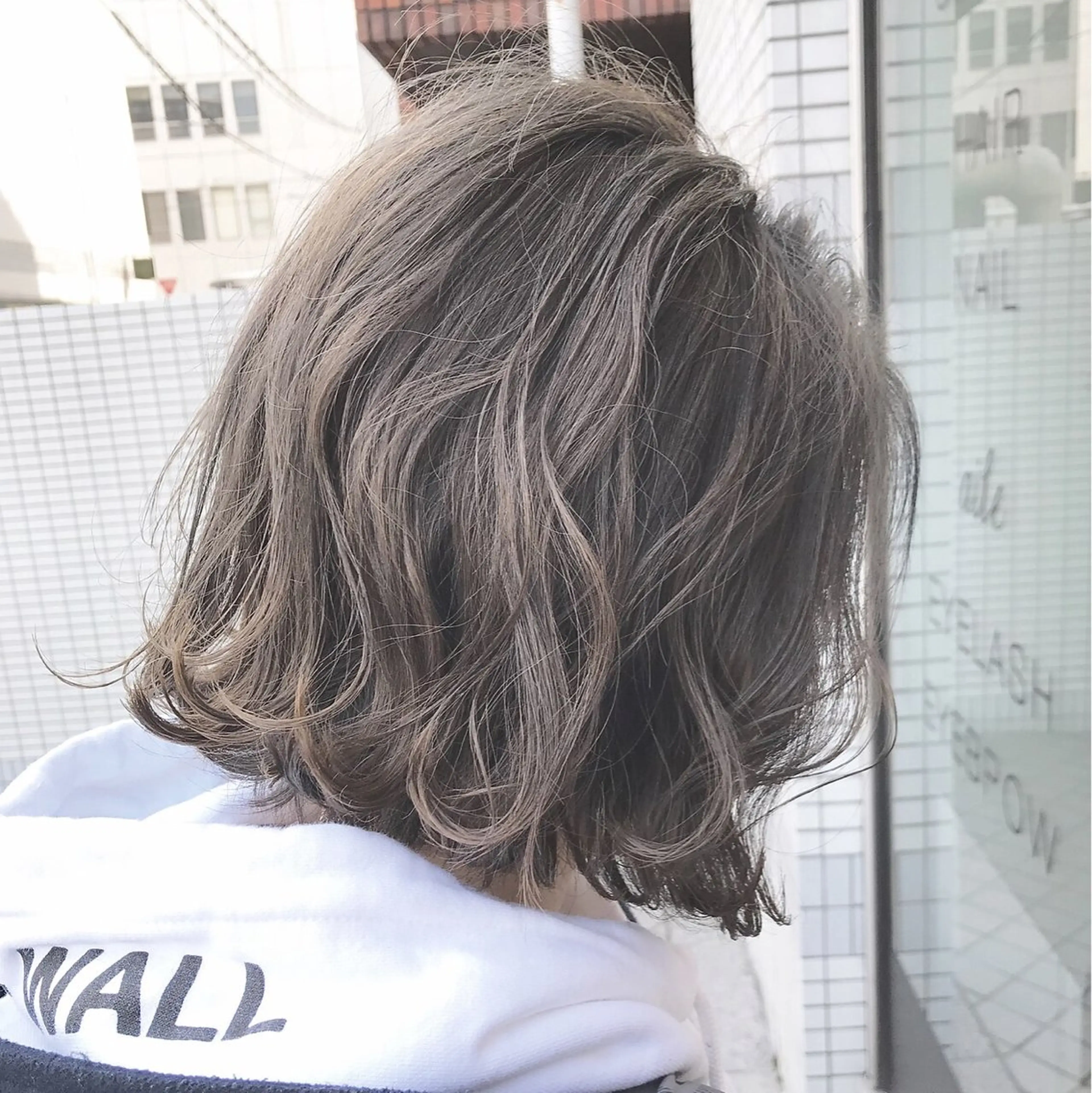 ミディアム カラー パーマ 透明感カラー グレージュ カット ヘアカラー トリートメント パーソナルカラー☆ 永尾拓也のヘアスタイル