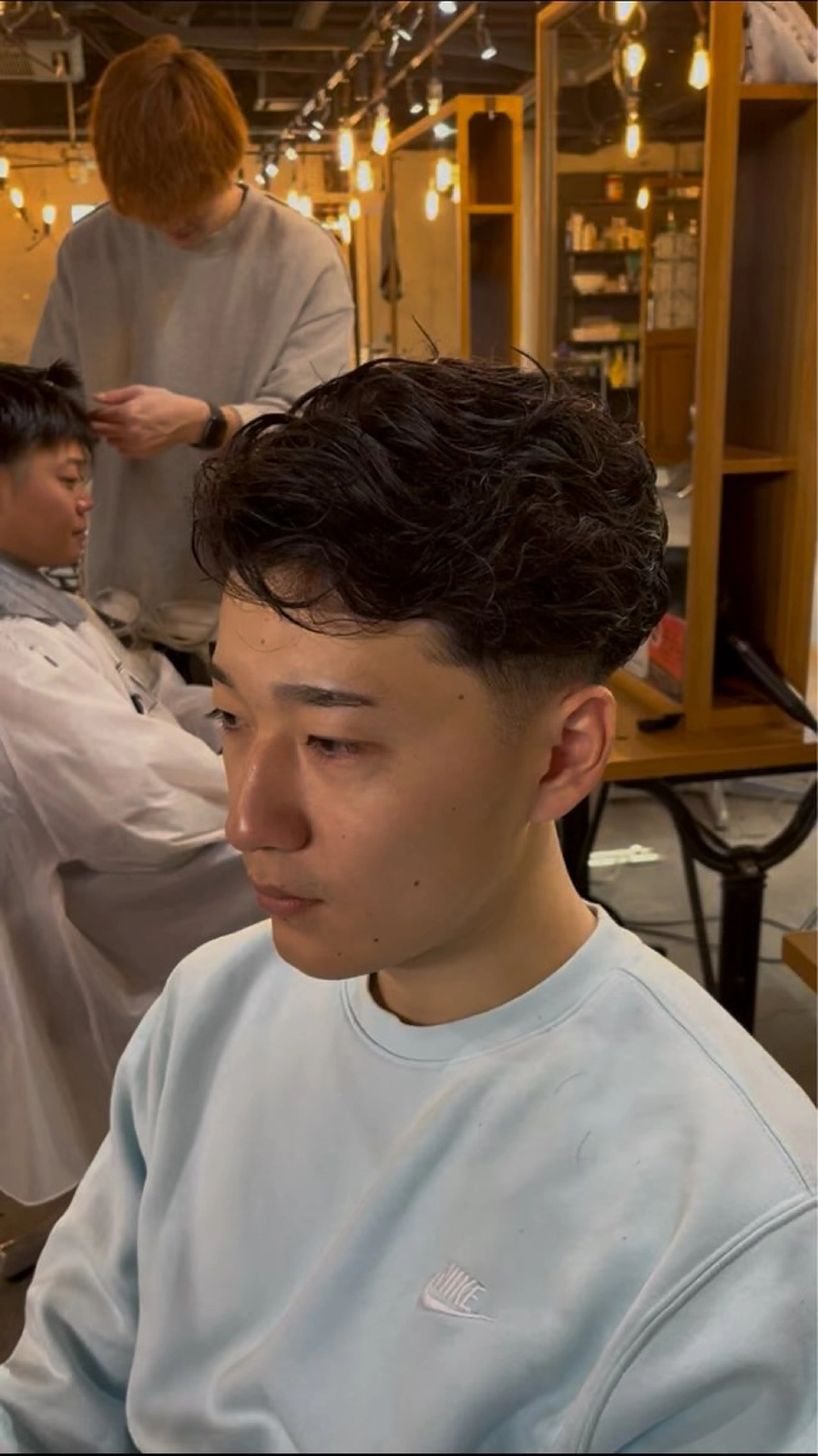 ショート パーマ メンズ 海外風メンズ🇺🇸 💈N.Yuto💈のヘアスタイル