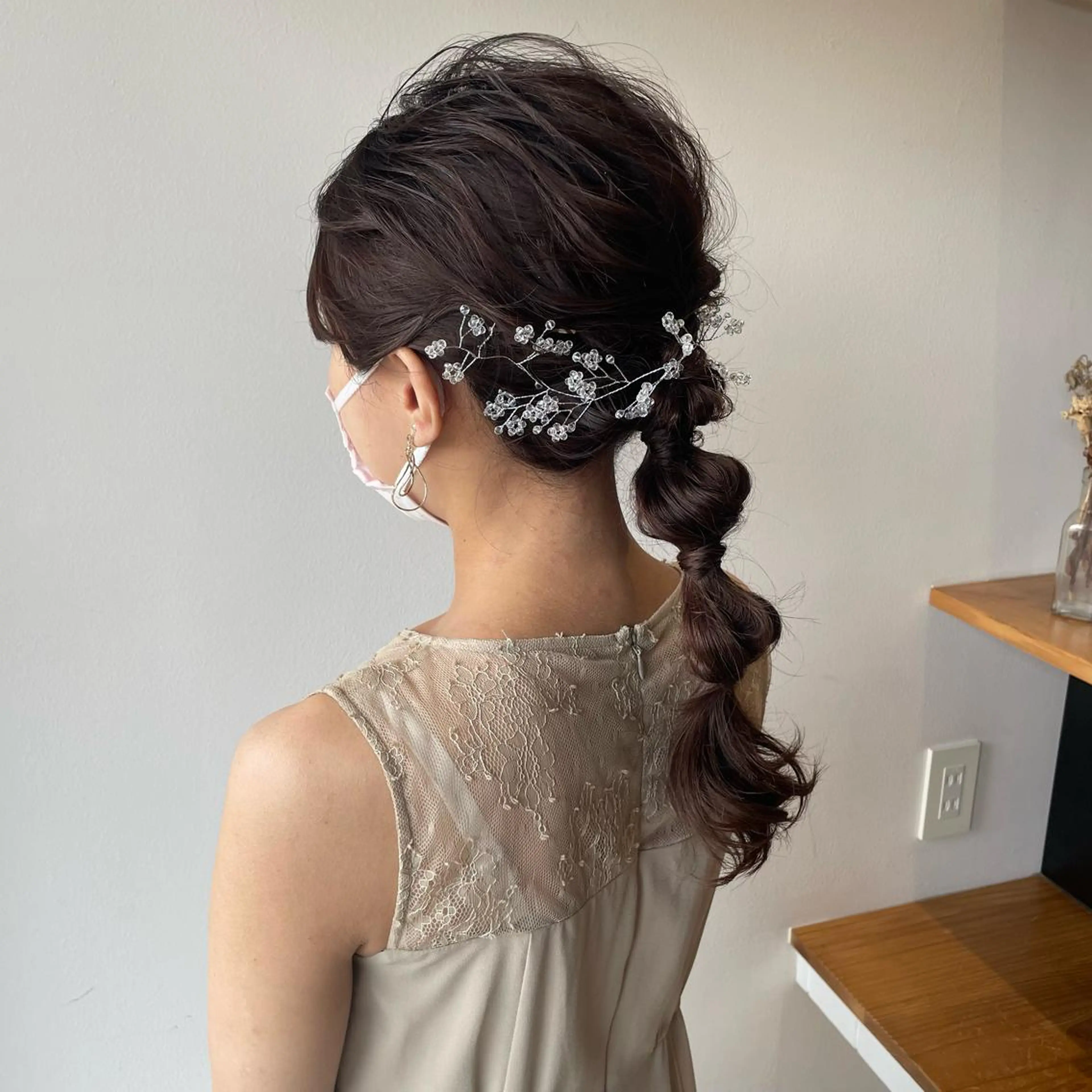 《結婚式のお呼ばれに》🎈パーティーヘアセット🎉3800円の写真
