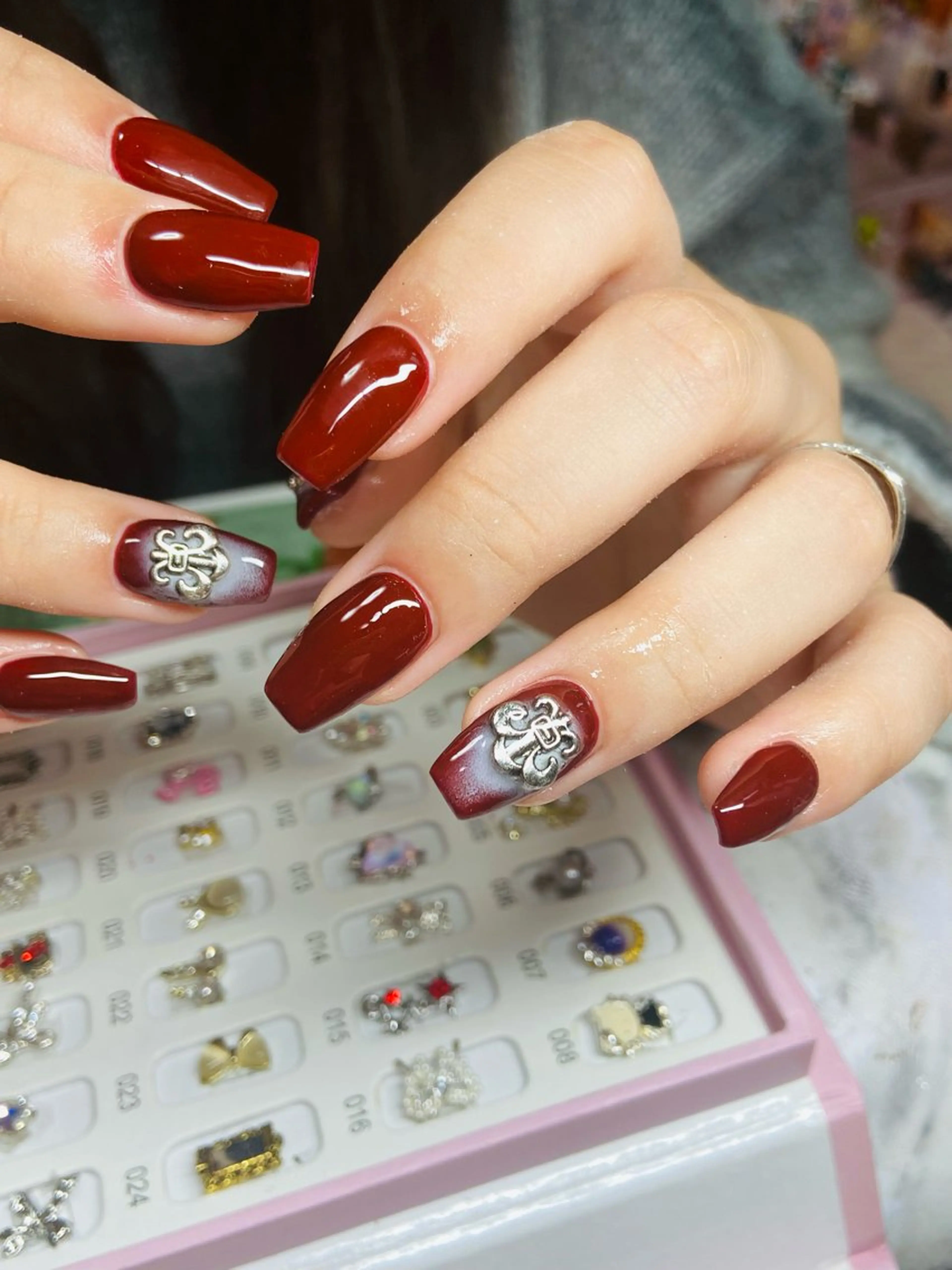 ネイル 長さ出し ワンカラーネイル HandSnail 座間自宅ネイルサロンのネイルデザイン