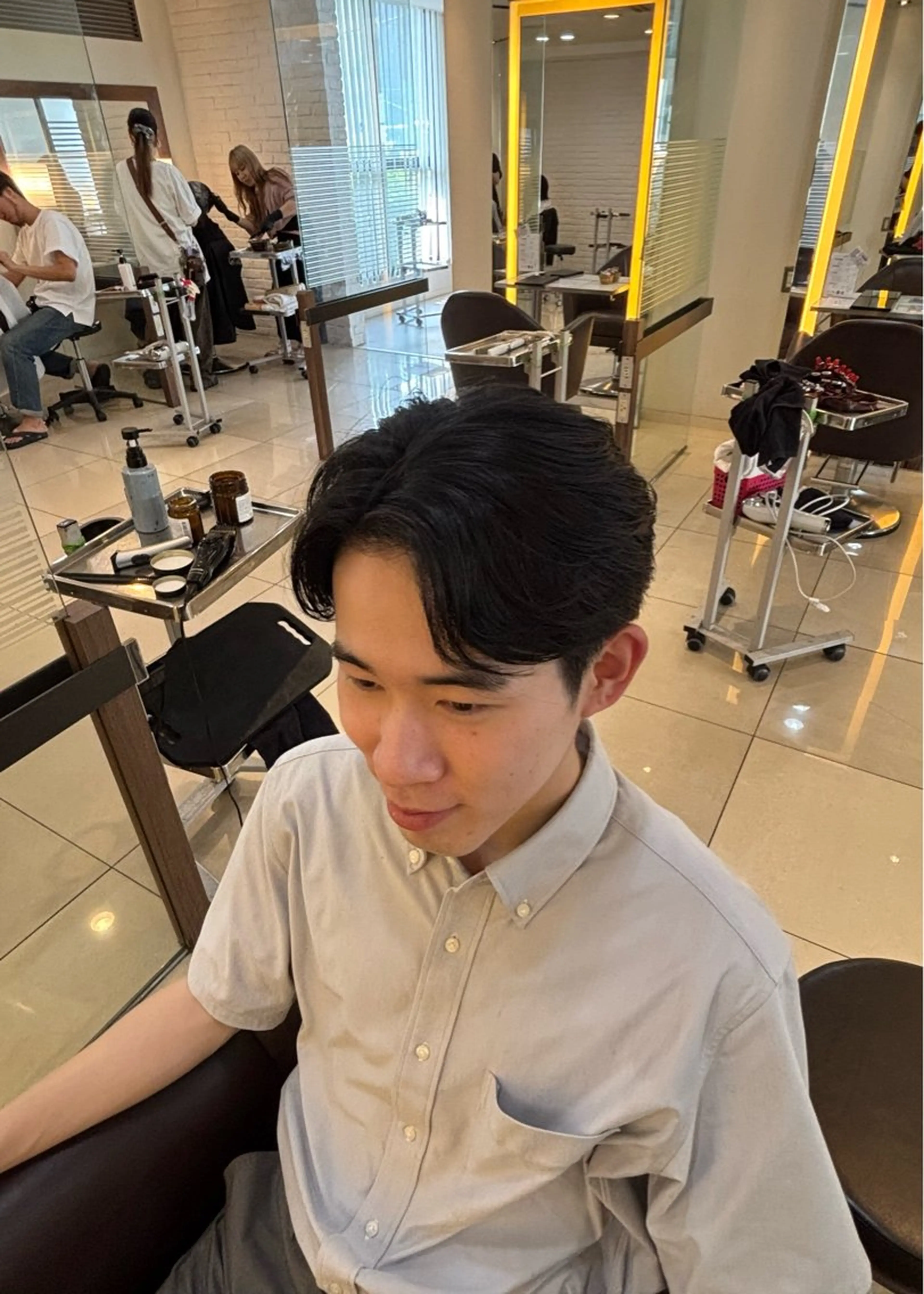 パーマ メンズ 辻野 光希のヘアスタイル