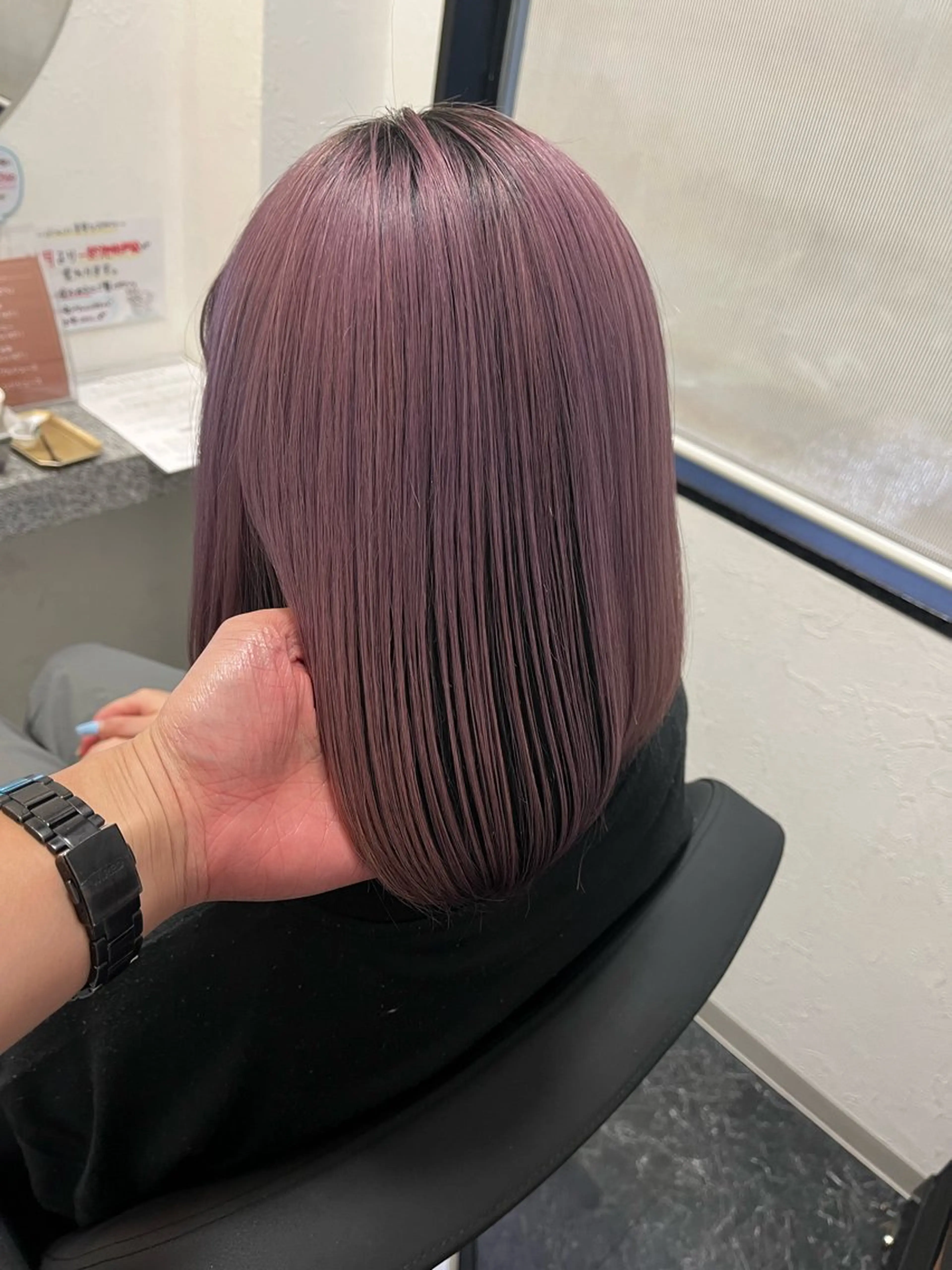 ミディアム カット ヘアカラー トリートメント 坂谷 BUCKS/縮毛矯正のヘアスタイル