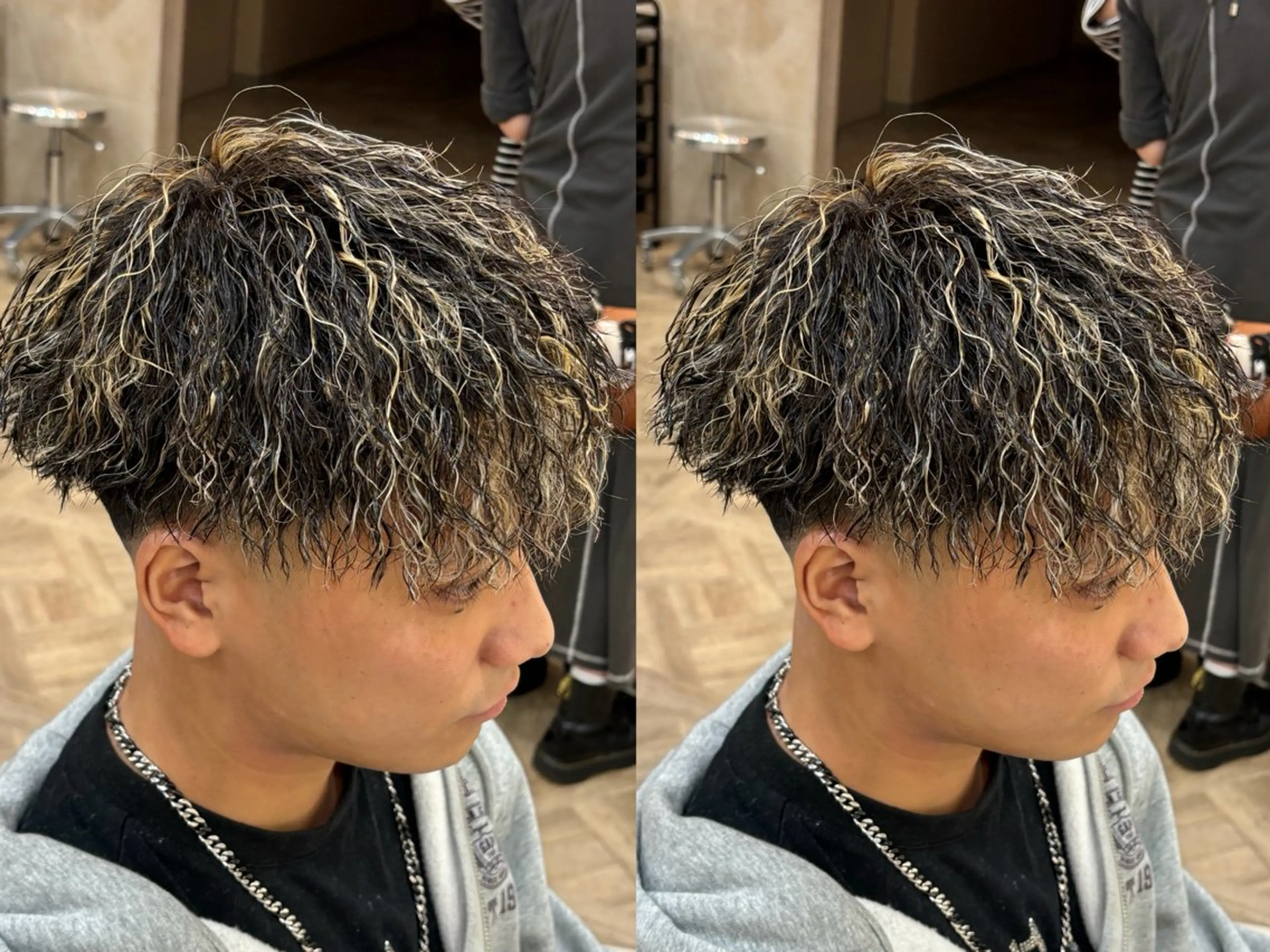 ショート パーマ メンズ メンズメッシュ メンズパーマ カット ヘアカラー パーマ パーマ職人DAIKI ツイスパ/波巻きのヘアスタイル