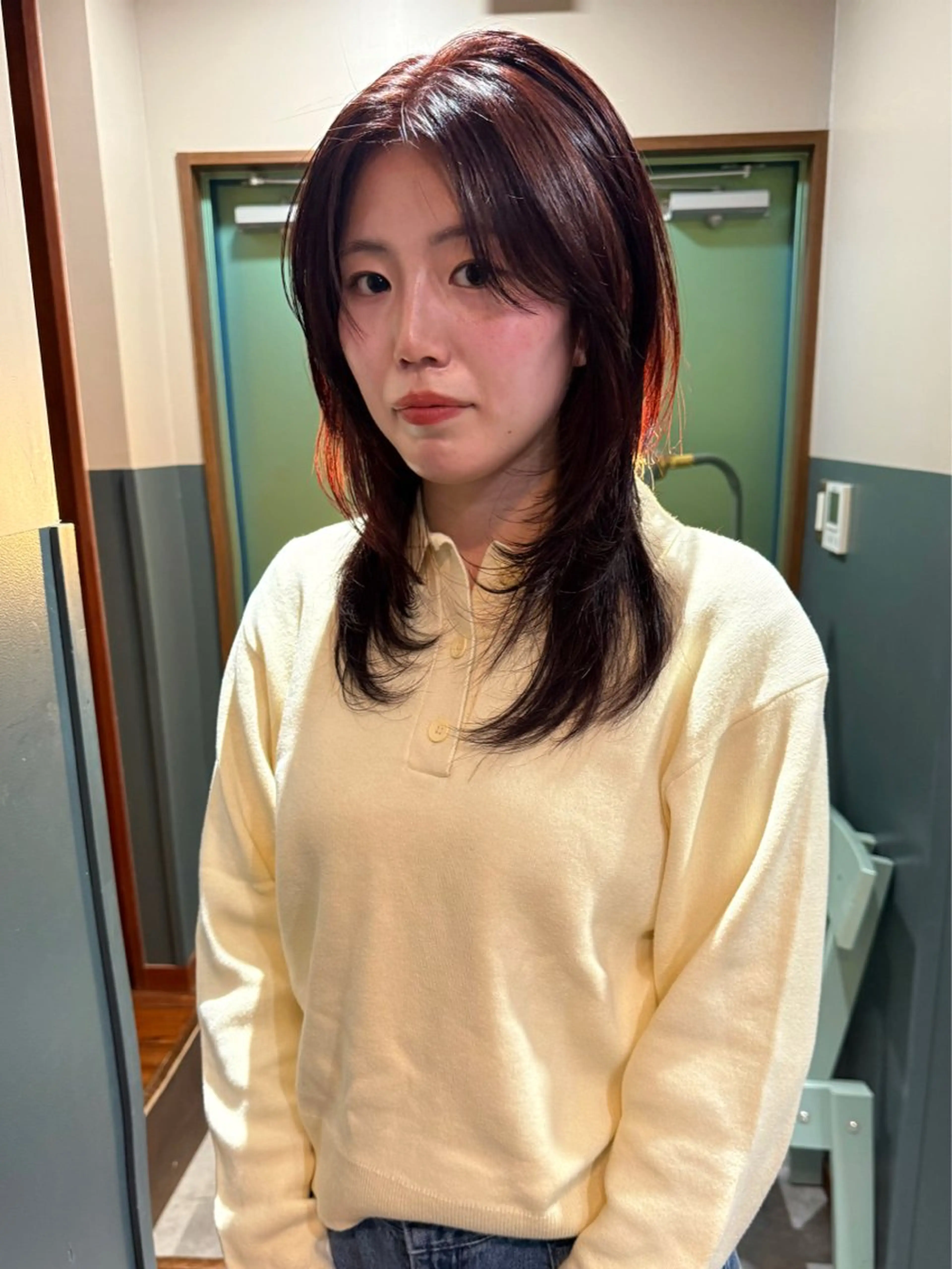 ミディアム カラー カット ヘアカラー トリートメント mai / linoah˚✧のヘアスタイル
