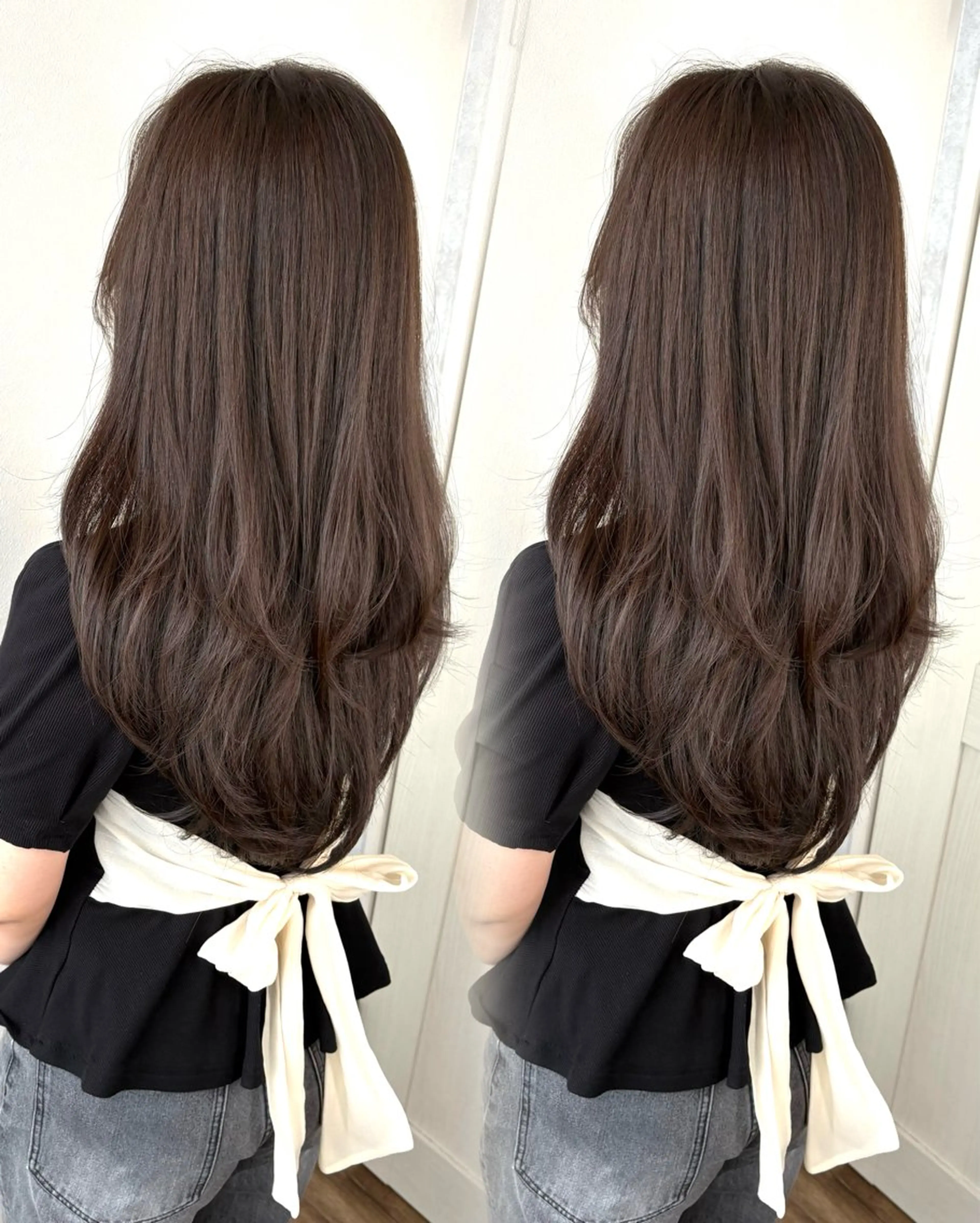 セミロング カラー カット ヘアカラー パーマ トリートメント 小顔カット/美髪矯正 /透明感カラー🫧のヘアスタイル