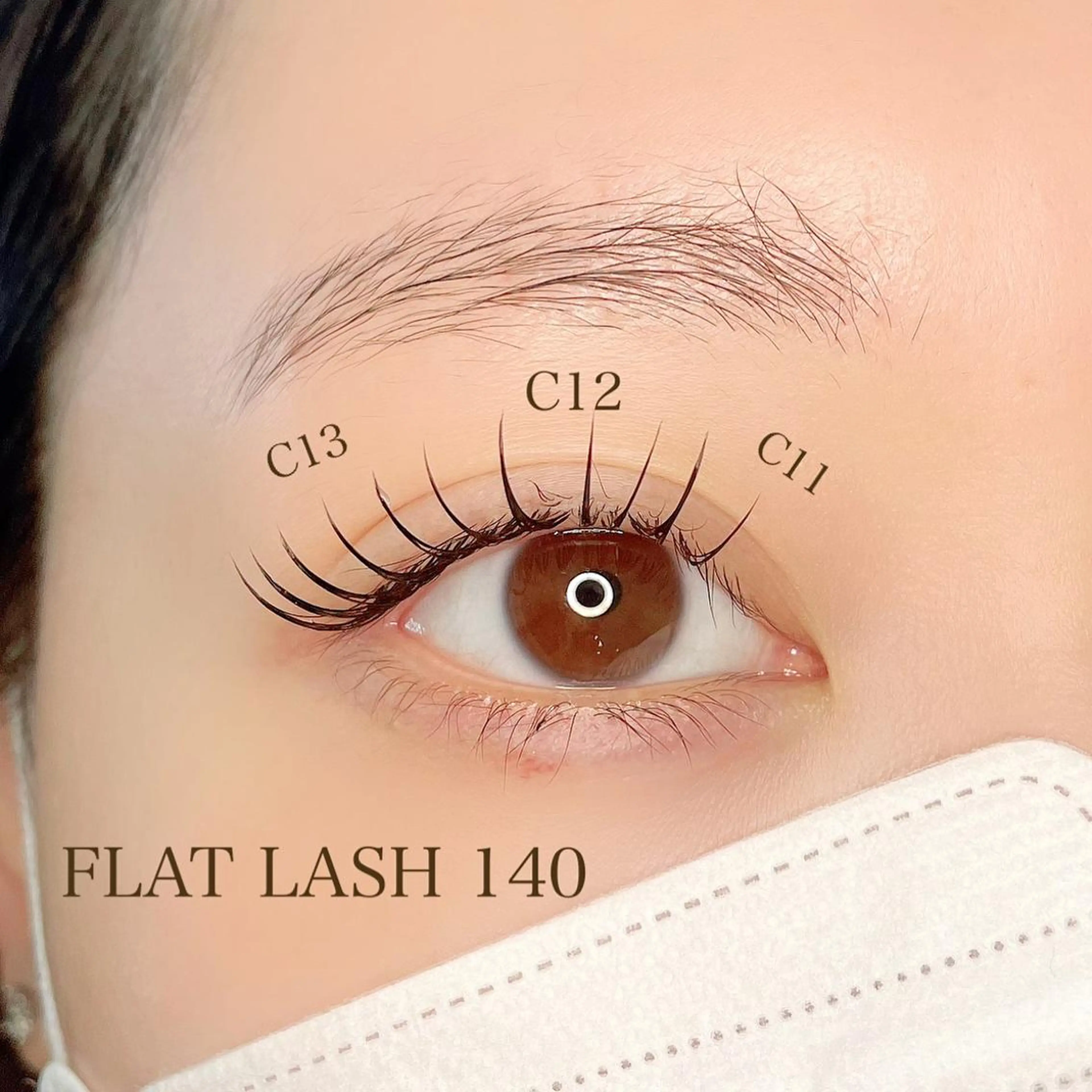 マツエク・マツパ フラットラッシュ suzuki natsumiのマツエク・マツパデザイン