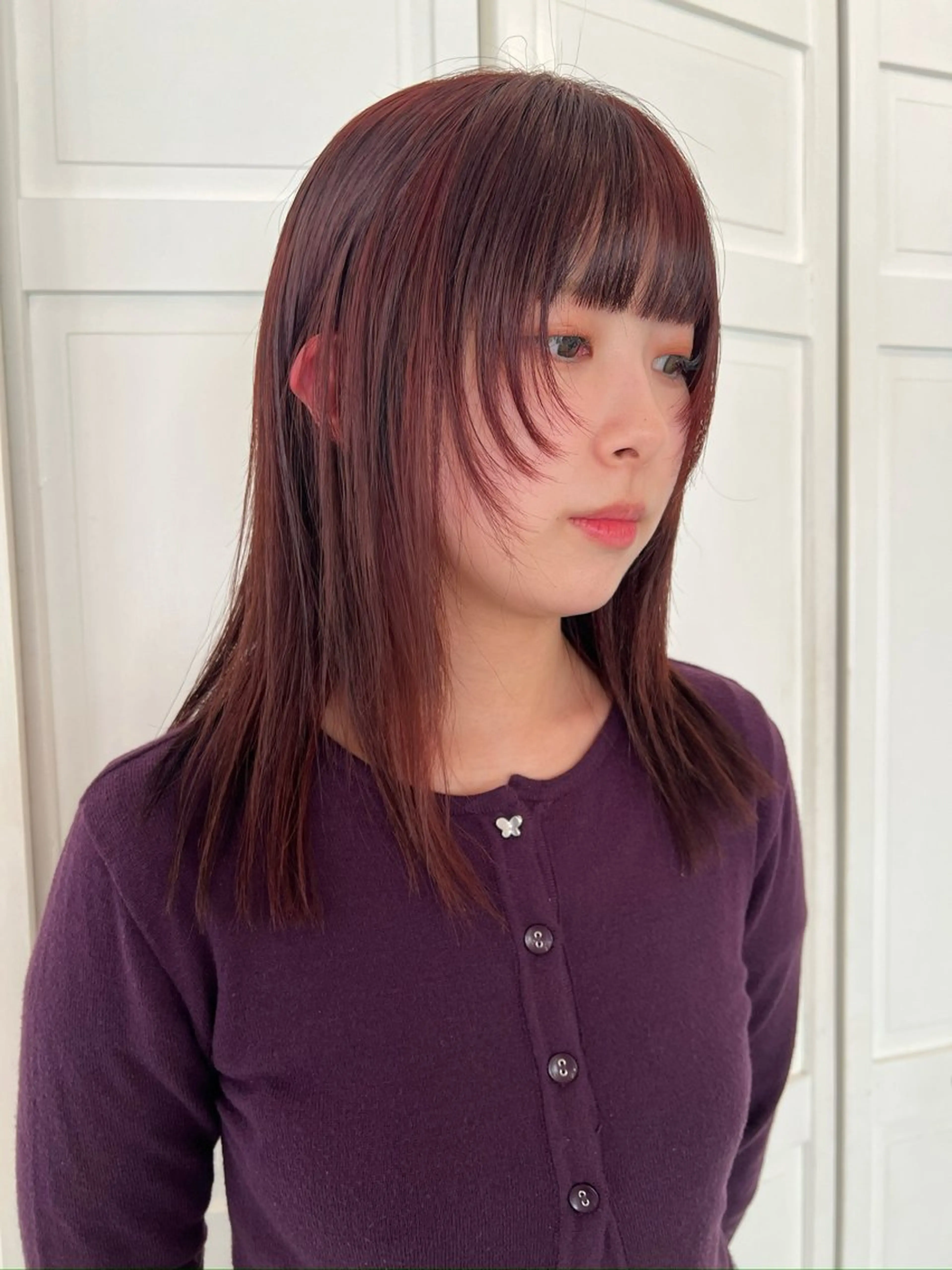 カラー カット ヘアカラー ブリーチカラー🎀 韓国風/寺門美優のヘアスタイル