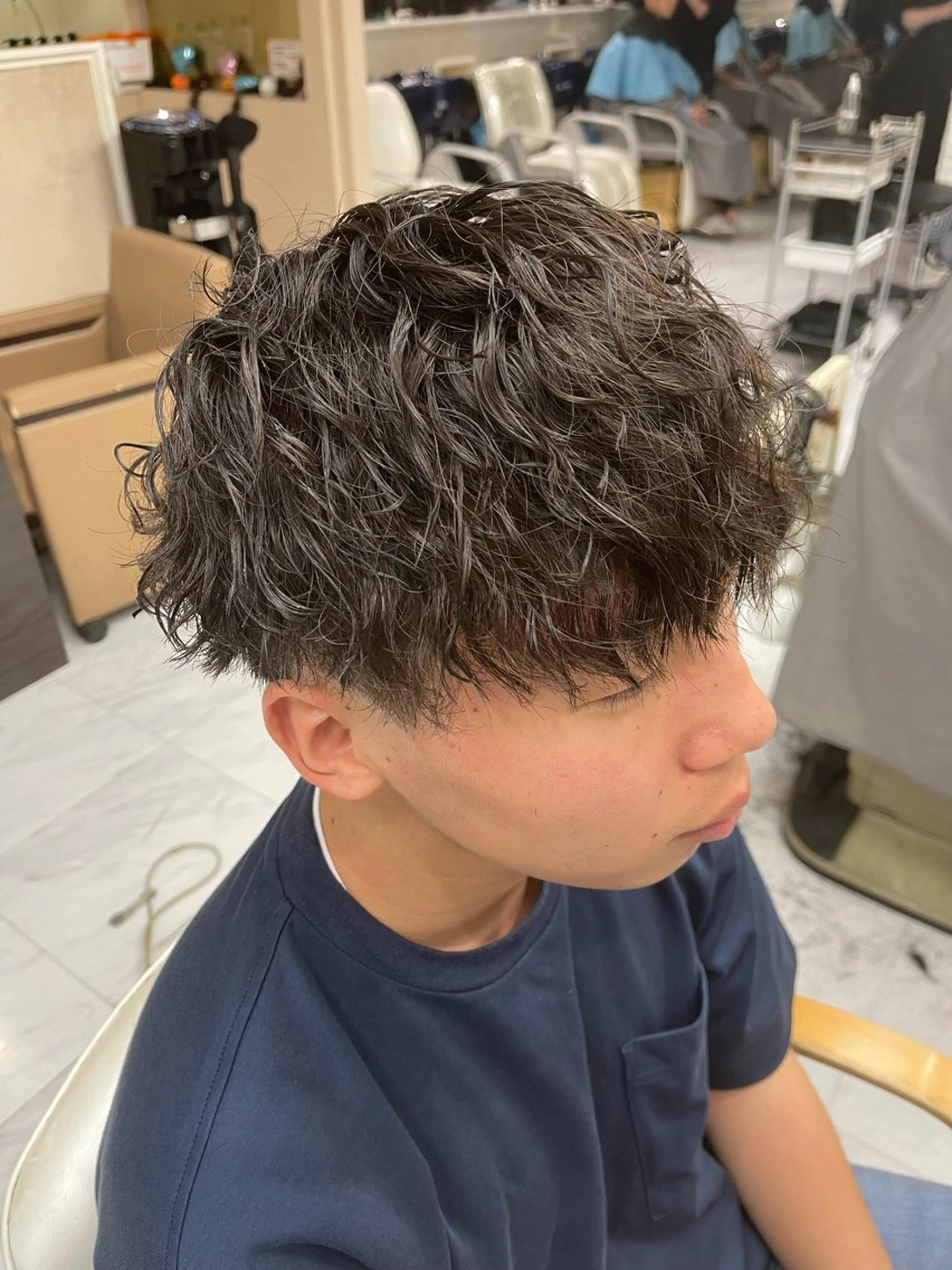 ショート パーマ メンズ メンズパーマ ツイストスパイラルパーマ スパイラルパーマ カット パーマ トリートメント 🌻メンズカット 落合諒🌻のヘアスタイル