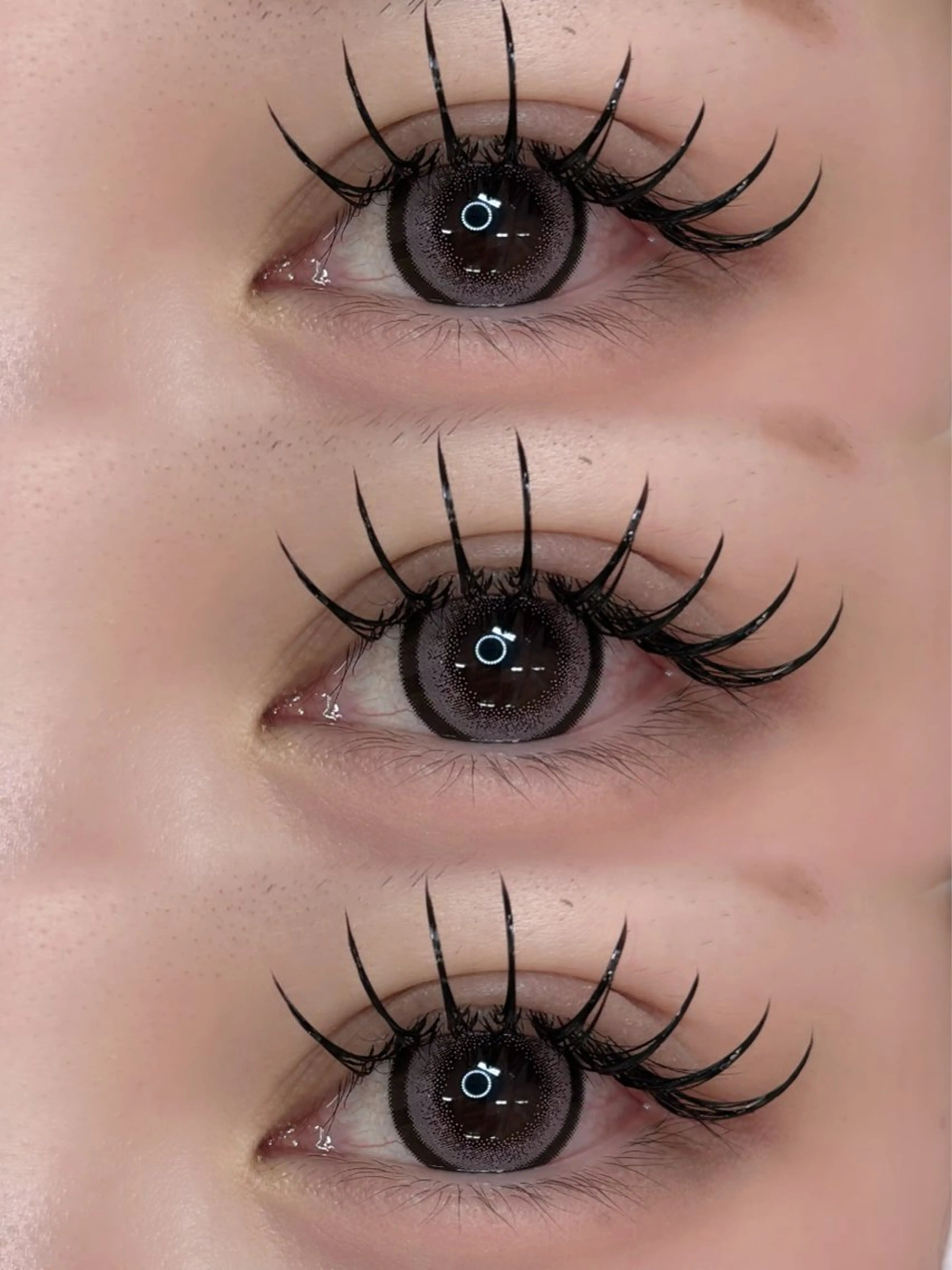 マツエク・マツパ フラットラッシュ 韓国風マツエク マツエク 韓国風/束間マツエク /京橋SUZU🖤のマツエク・マツパデザイン