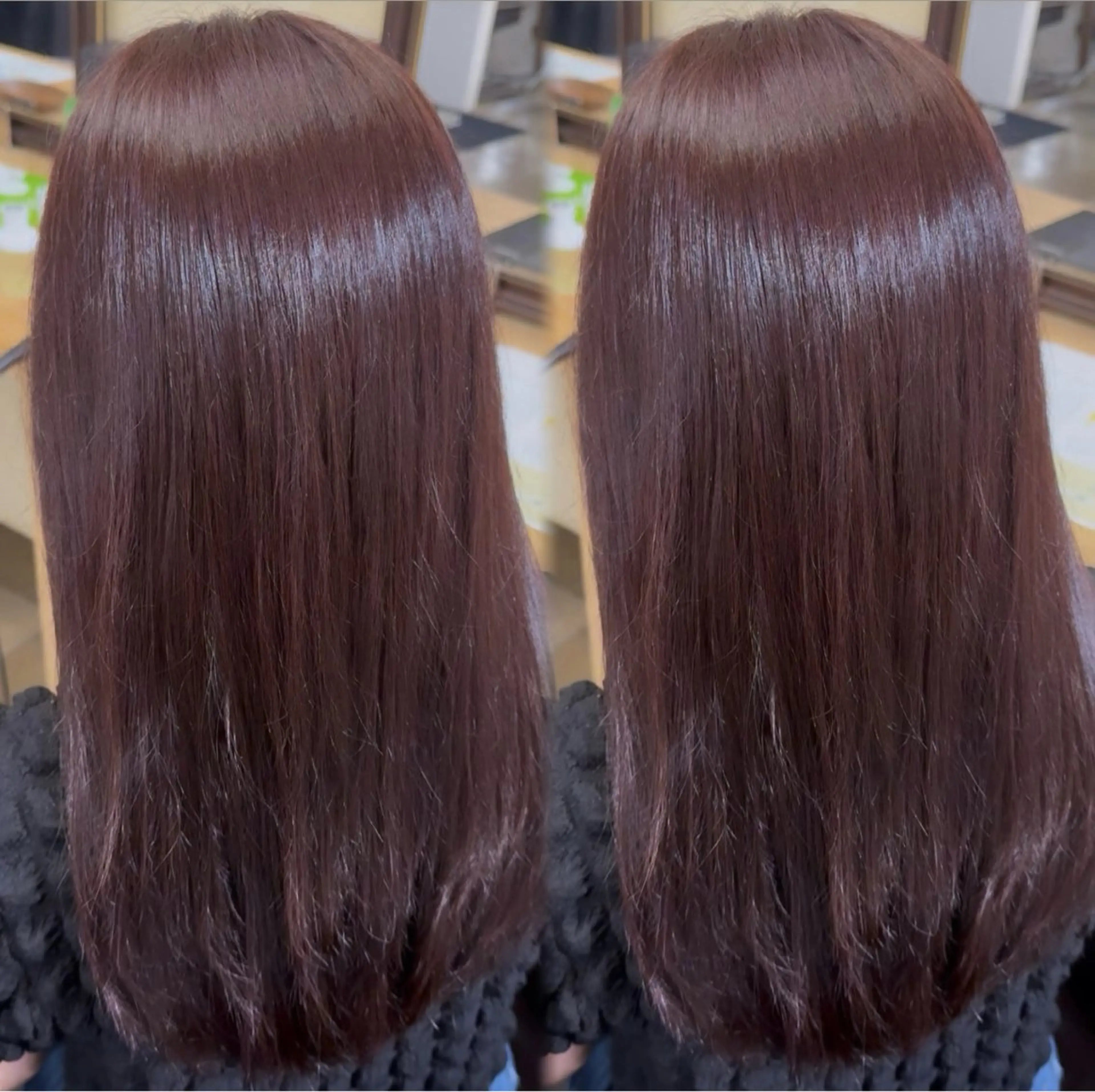 セミロング カラー ヘアカラー トリートメント ⠀ 流菜のヘアスタイル