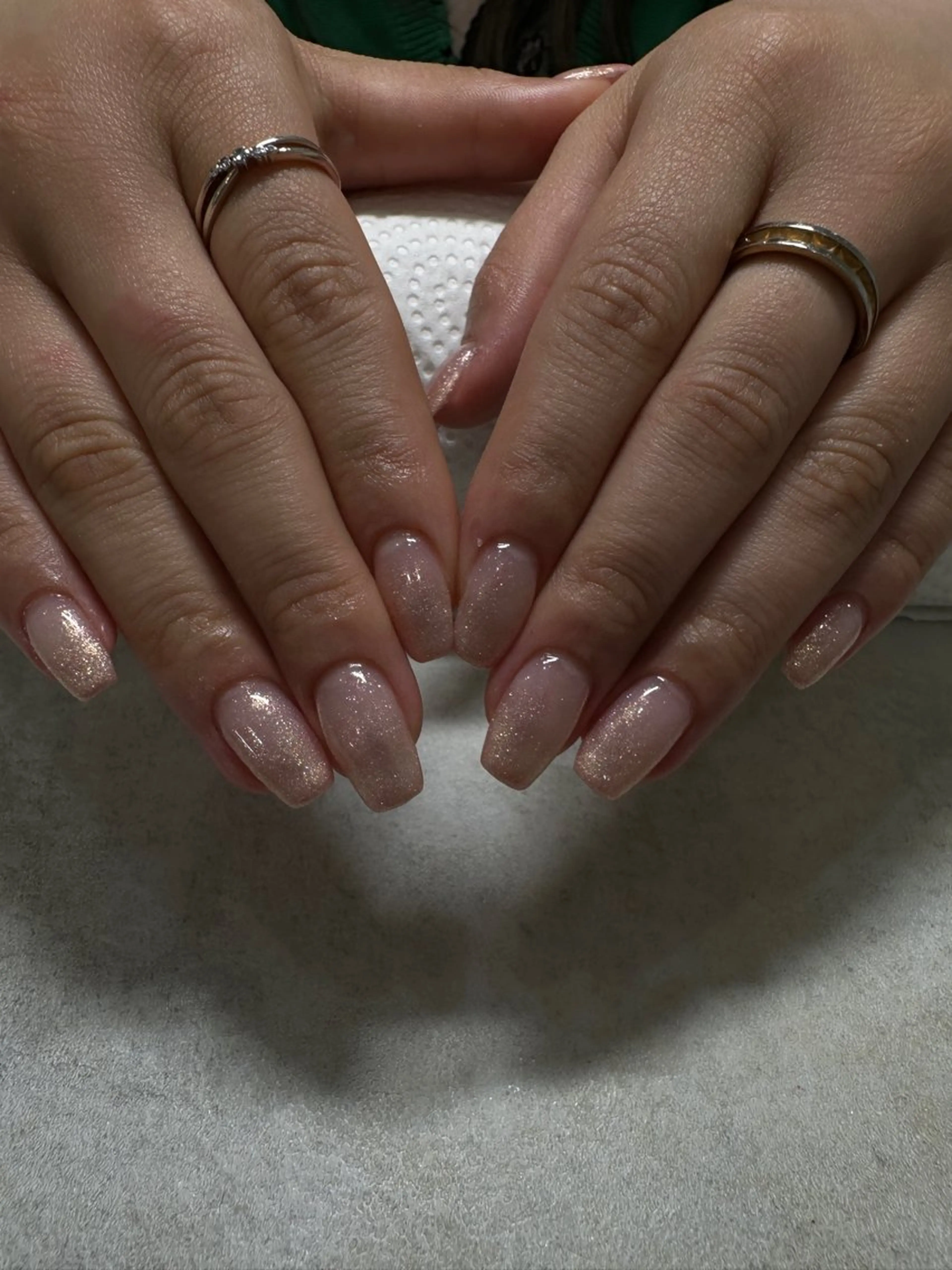 ネイル グラデーション ラメ(グリッター) ラメグラデーション ルミエナ銀座 MUKAEDAのネイルデザイン