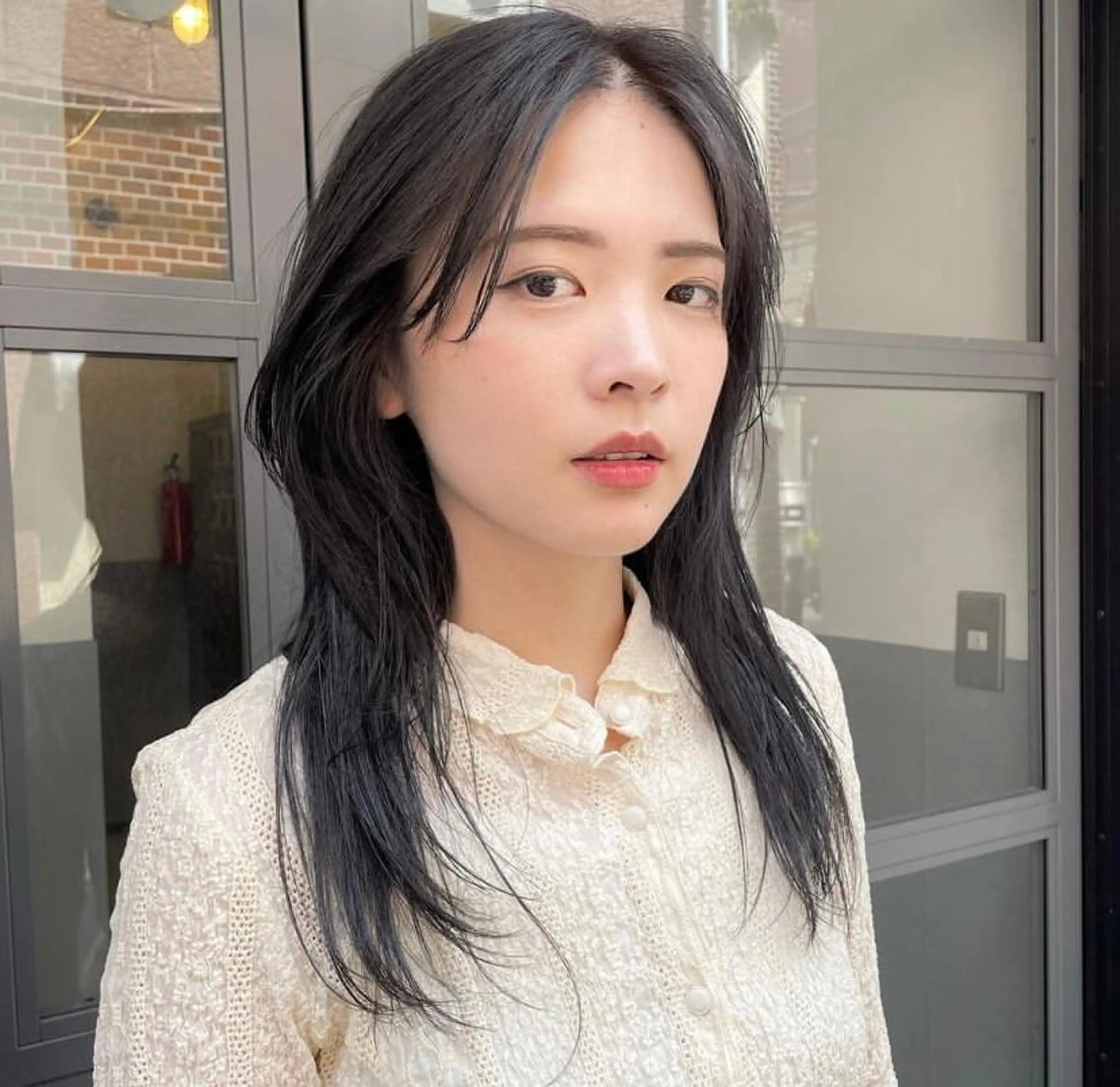 セミロング カラー こはる／ハードパーマ /癖毛風パーマ🧃のヘアスタイル