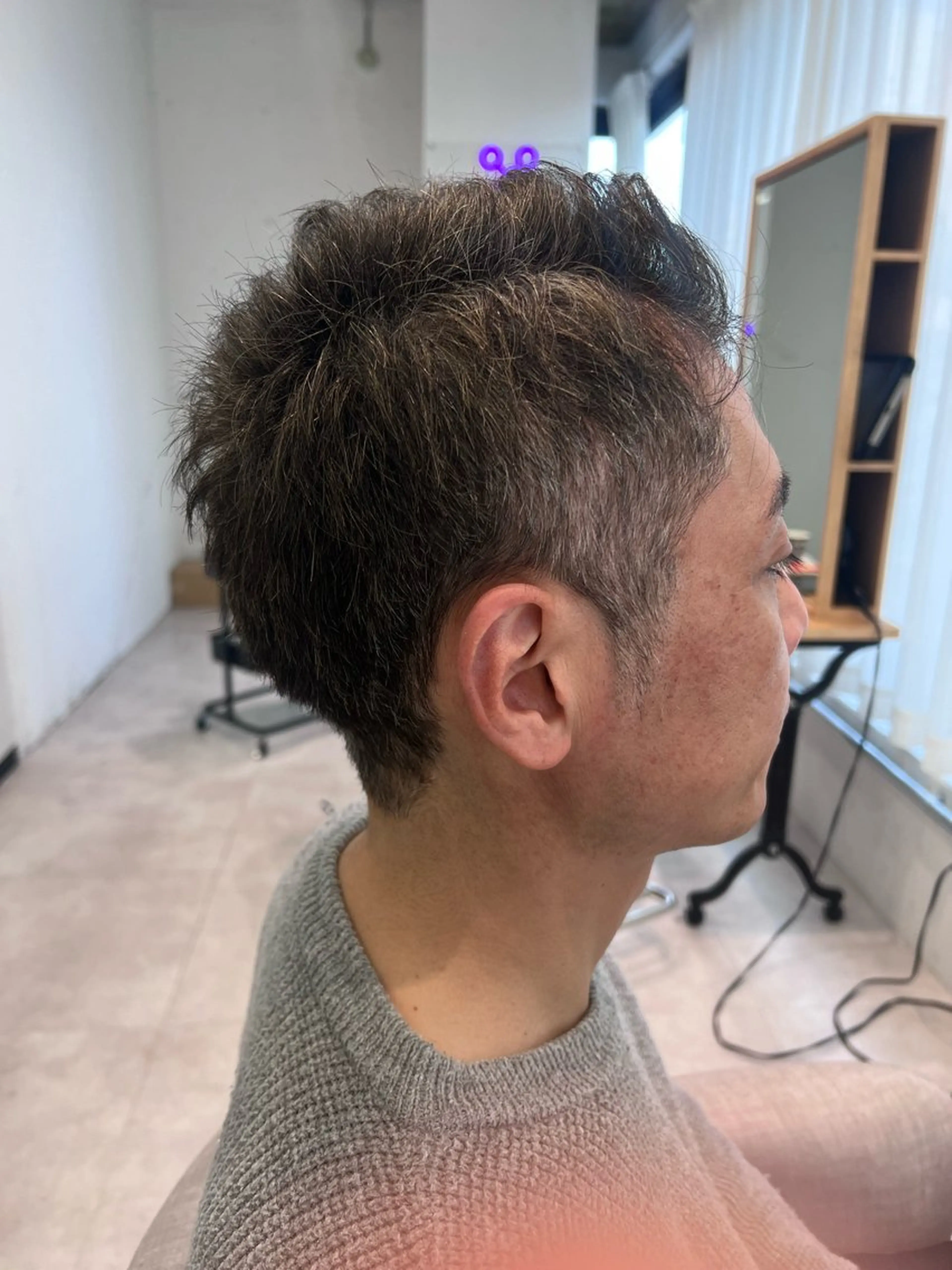 メンズ 刈り上げ 岡島 実里のヘアスタイル