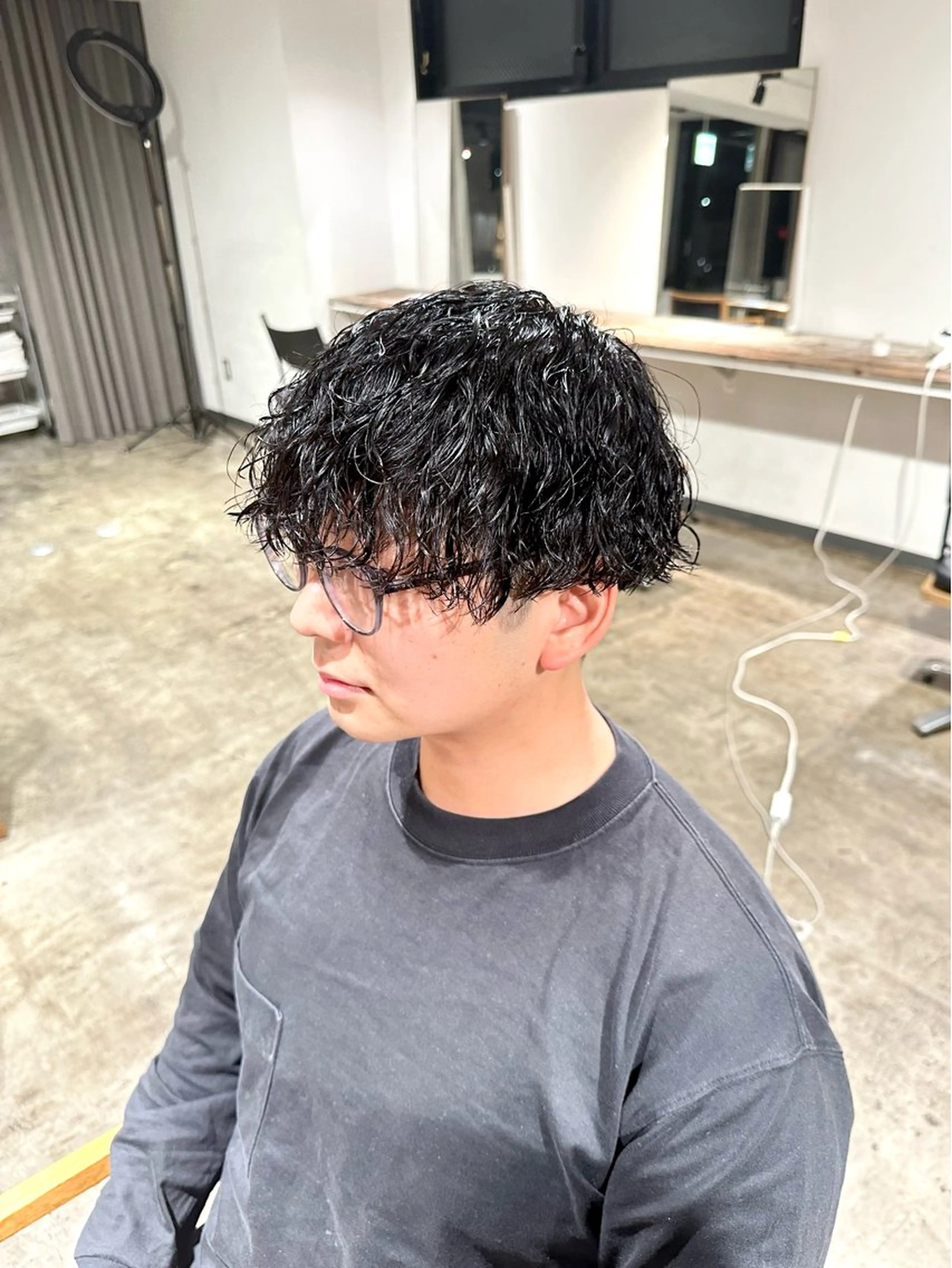 メンズ マッシュ メンズパーマ メンズツイストパーマ ツイストパーマ カット ヘアカラー パーマ トリートメント 骨格補正施術/メンズ 専門美容師/YUYAのヘアスタイル