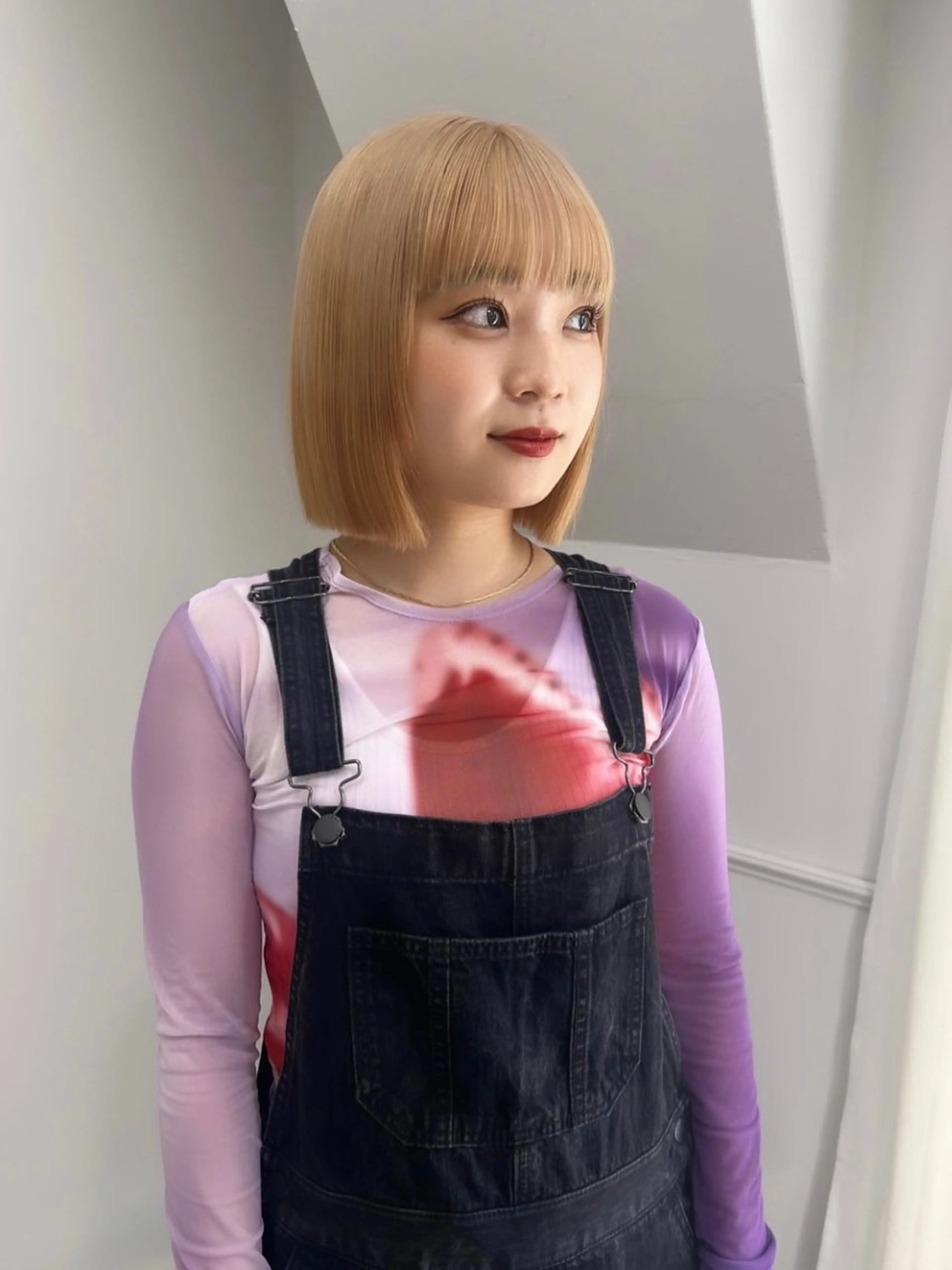 ショート カラー ブリーチ ケアブリーチ 透明感カラー デザインカラー ダブルカラー ハイトーン/ボブ 🎀sonokaのヘアスタイル