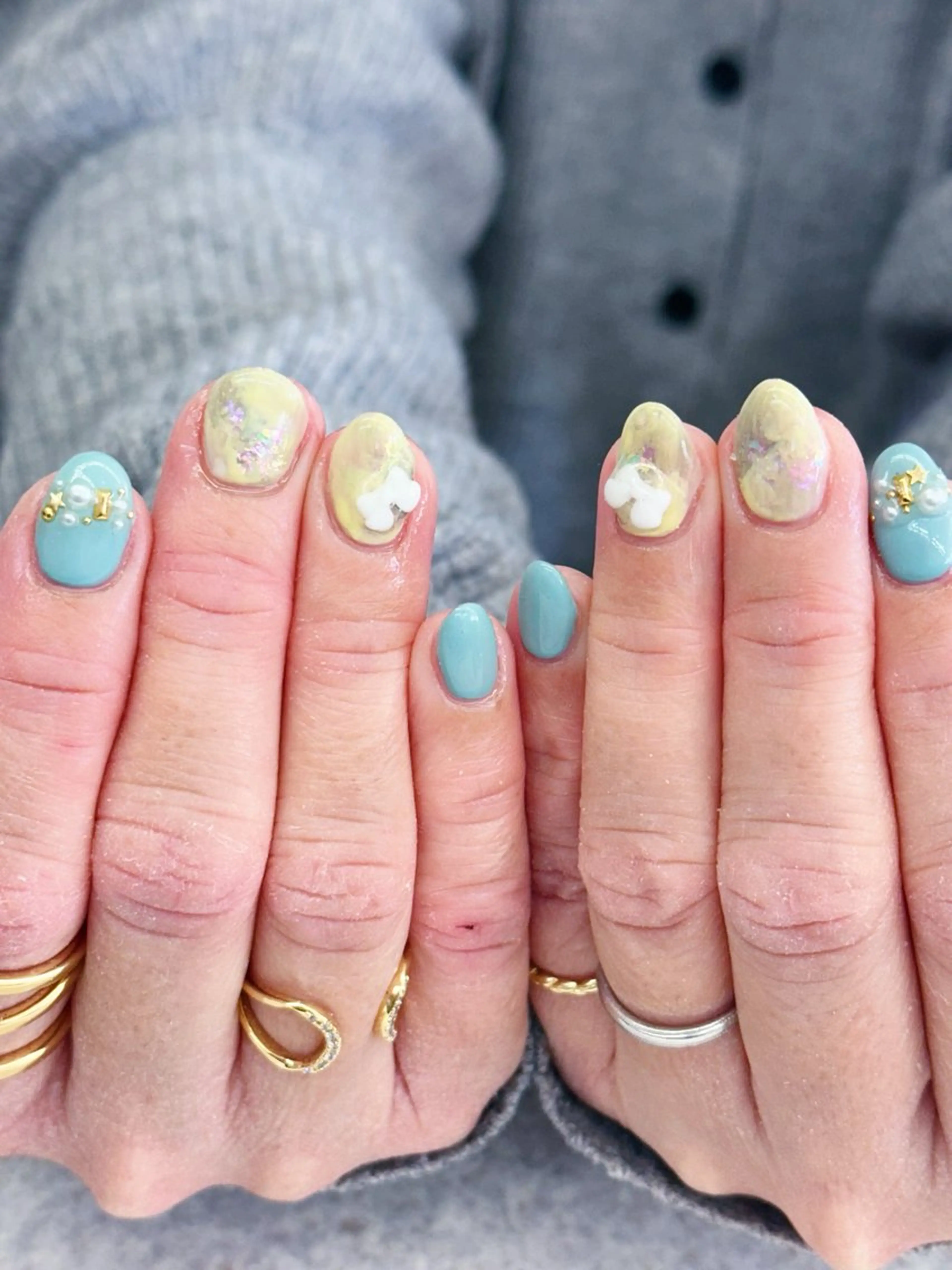 ネイル 春ネイル ハンドネイル nailsalon grantのネイルデザイン