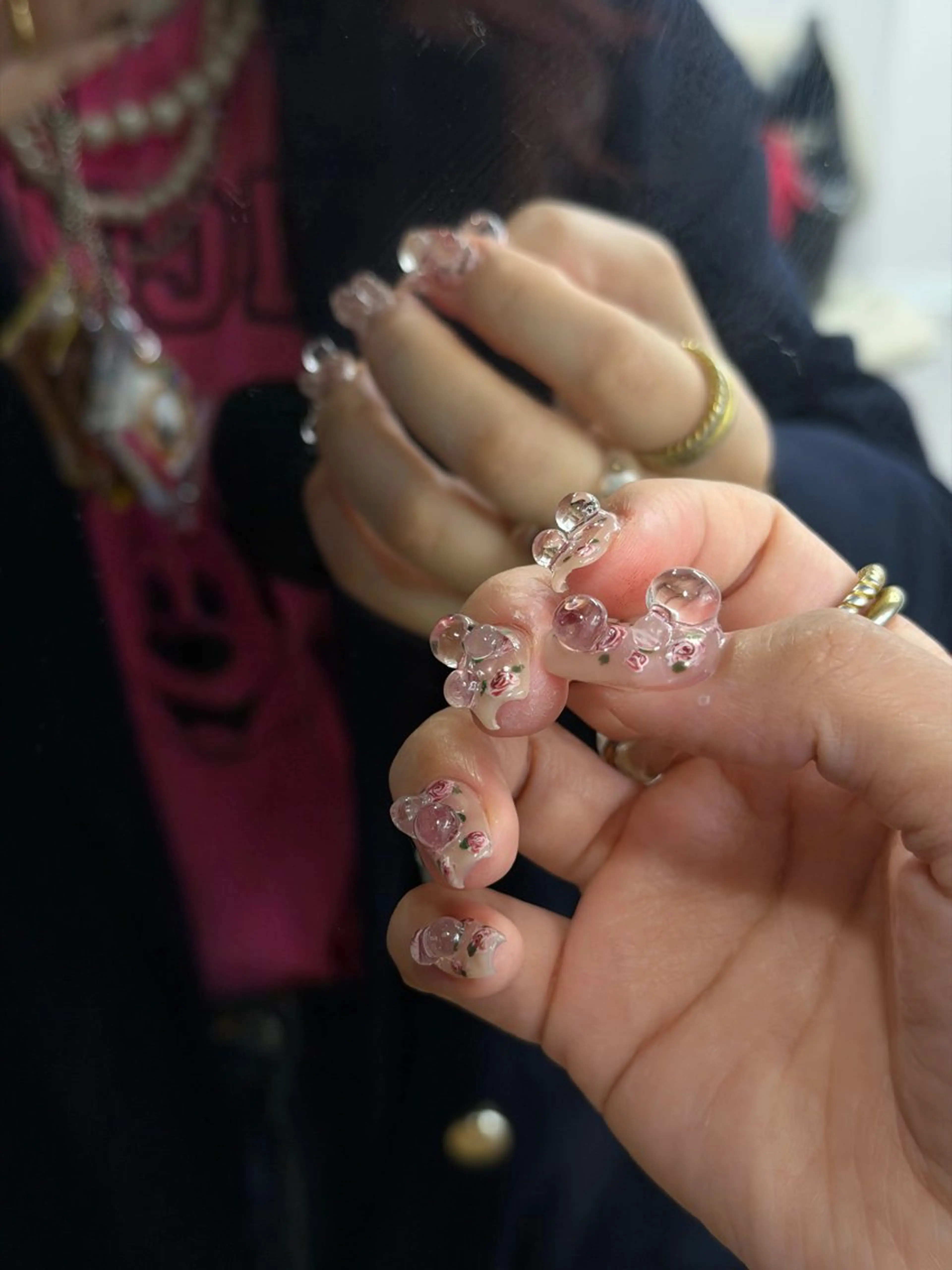 ネイル クリアネイル ジェルネイル マグネットネイル ニュアンスネイル ワンカラーネイル ハンドネイル ハンドケア Bana_ Nailのネイルデザイン