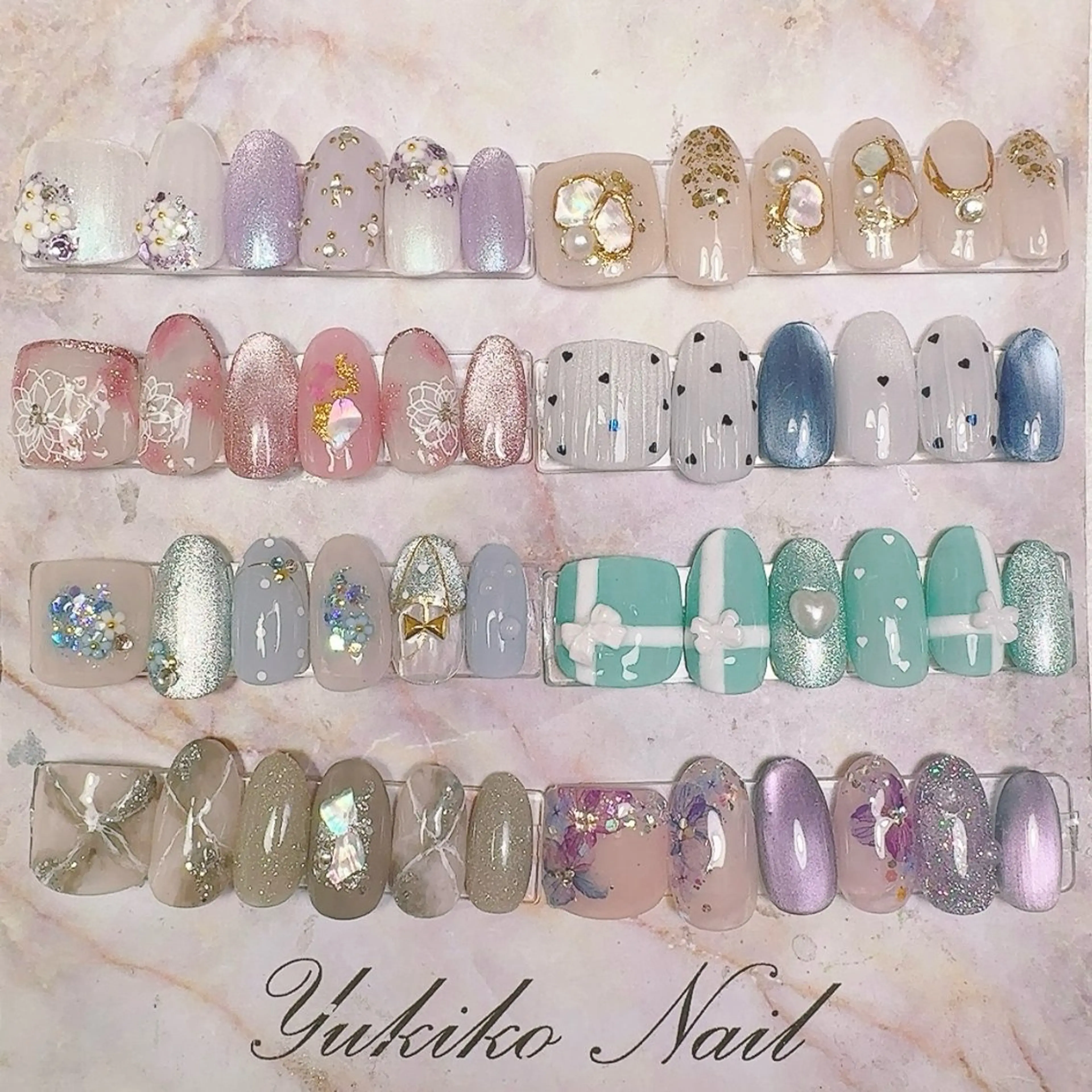 ネイル フットネイル おそろいネイル ニュアンスネイル ハンドネイル ユキコ ネイルのネイルデザイン