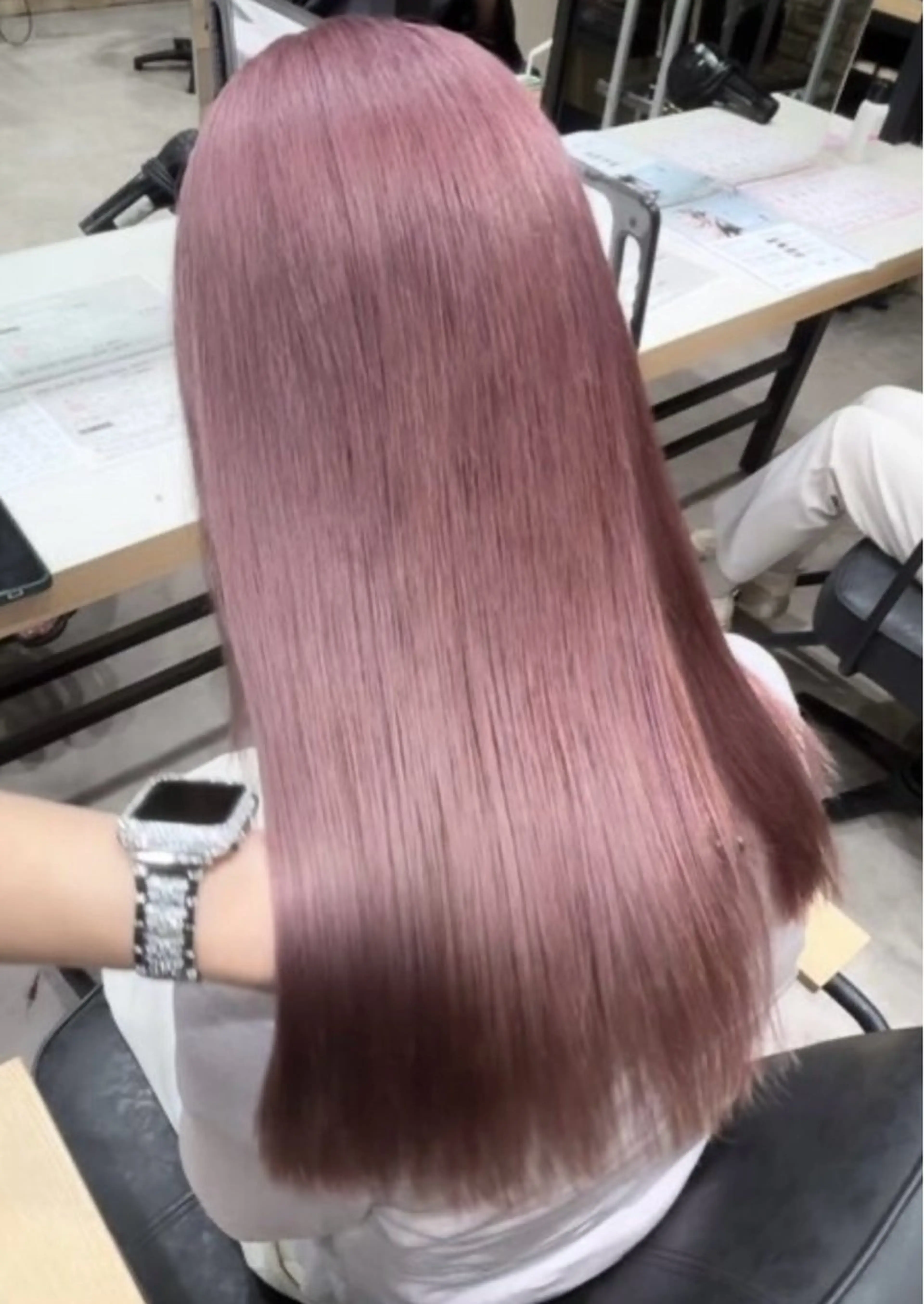 ロング カラー ダブルカラー ハイトーンレイヤー 吉祥寺/nana🎀のヘアスタイル