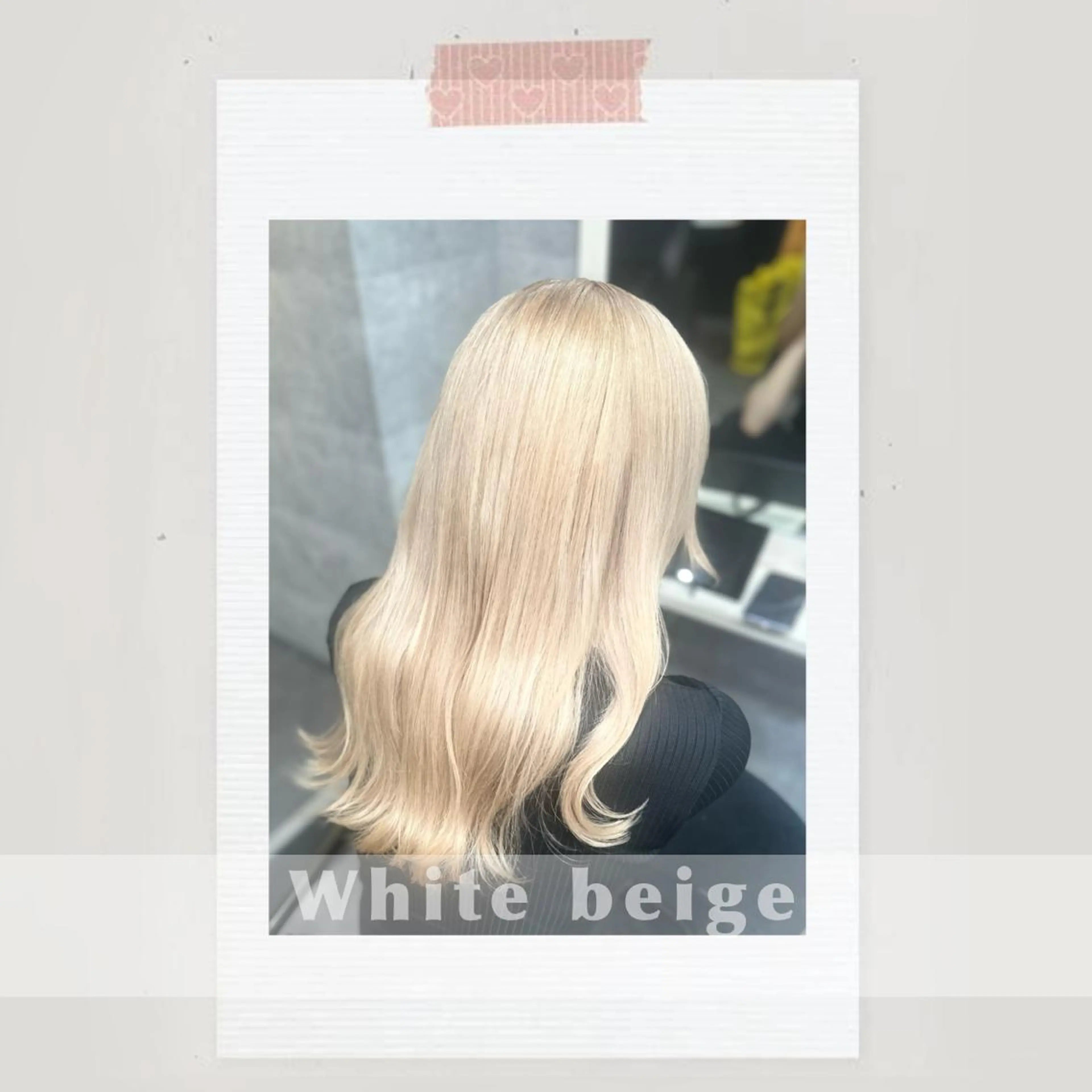 ロング カラー ベージュカラー ブリーチ 抜きっぱなしブロンド ブロンド ハイトーンカラー ☘️ motion ALOE ☘️のヘアスタイル