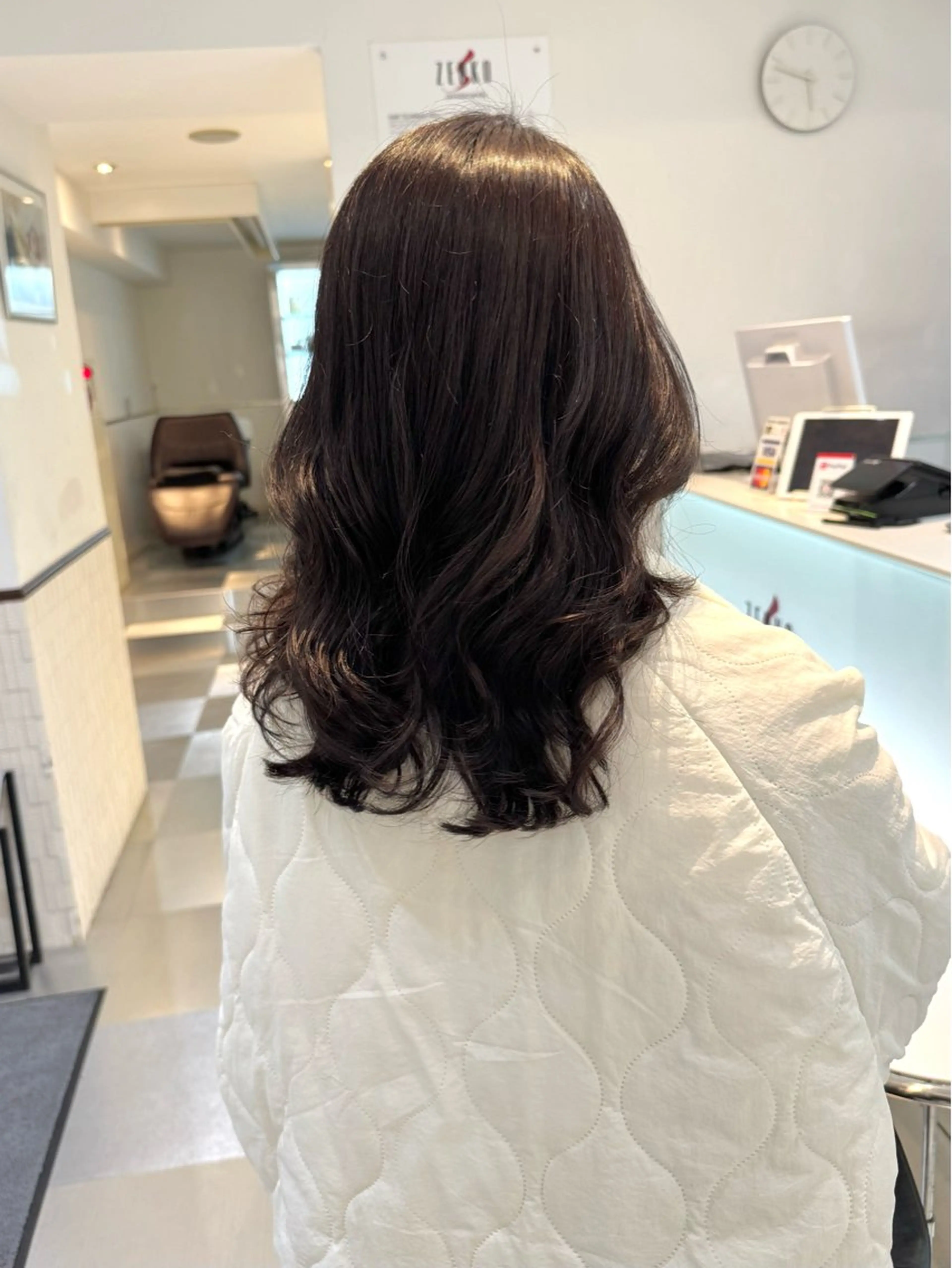 ミディアム パーマ カット パーマ トリートメント デジタルパーマ 🌀ボブ　萩原　龍のヘアスタイル